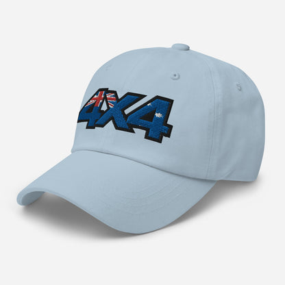 Light blue dad hat side view