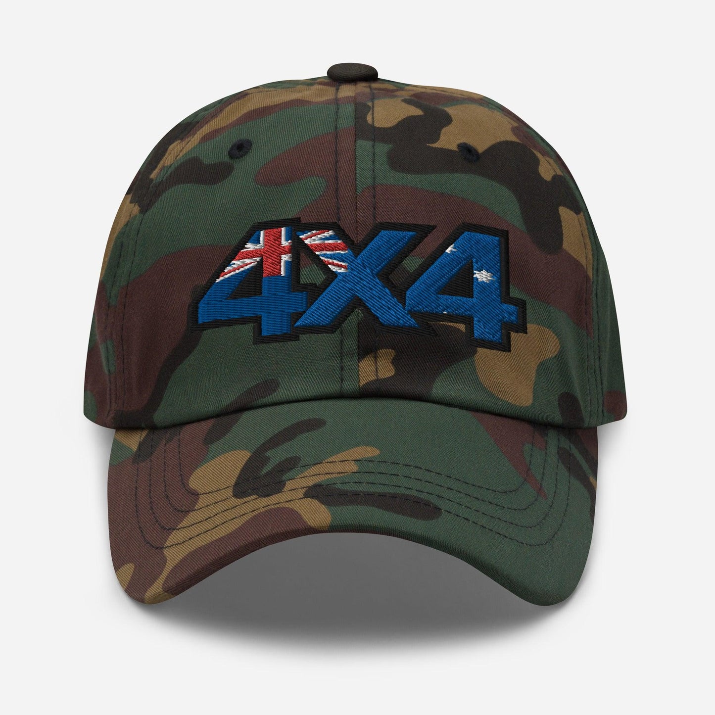 4x4 Australia camo baseball cap front view