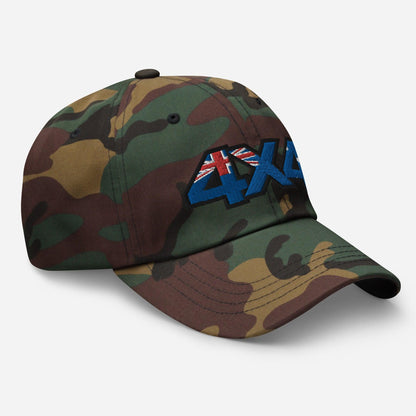 Camo baseball cap side view