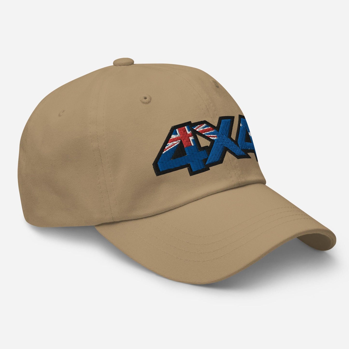 4x4 Australia khaki baseball cap side view