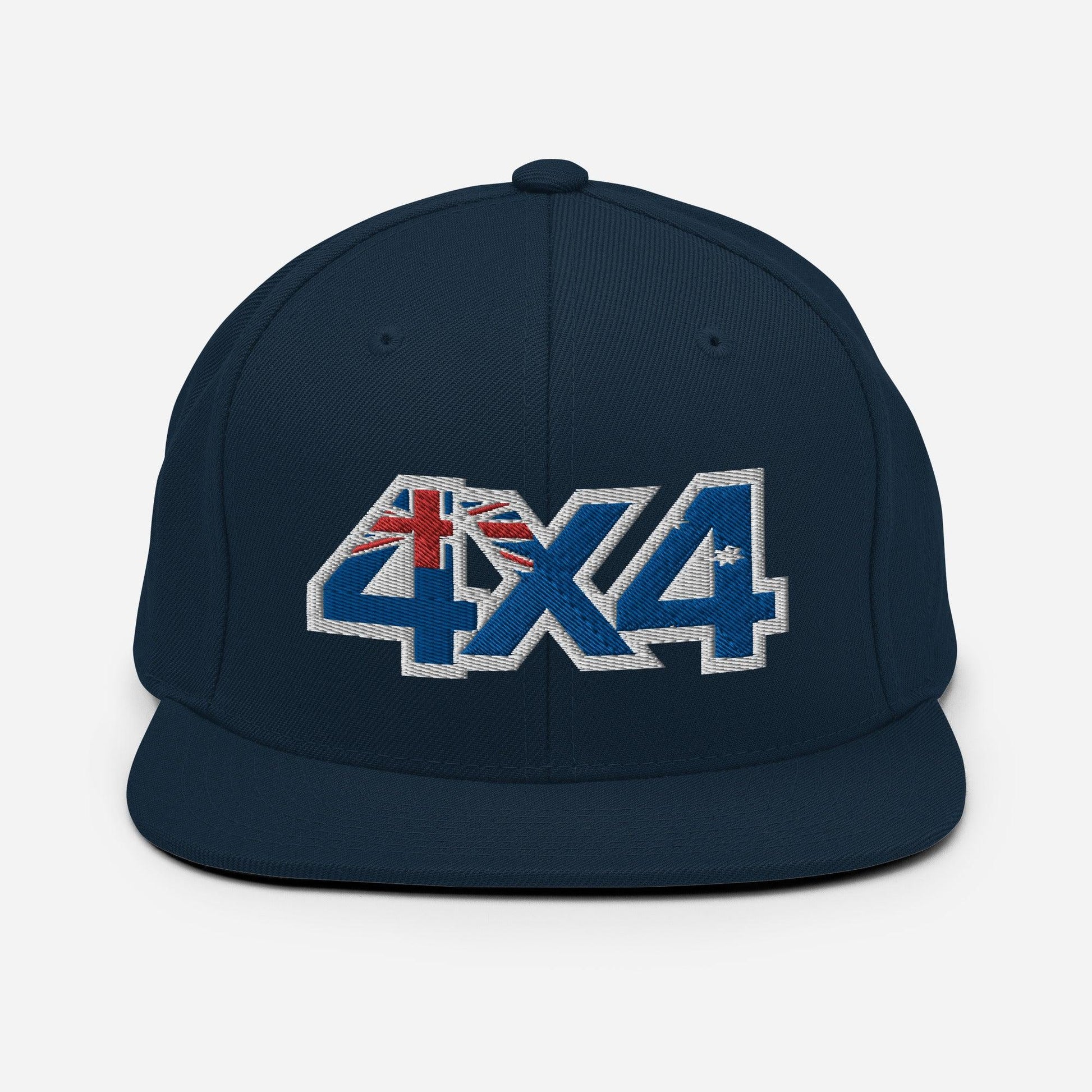 front view of navy blue 4x4 Australia trails cap