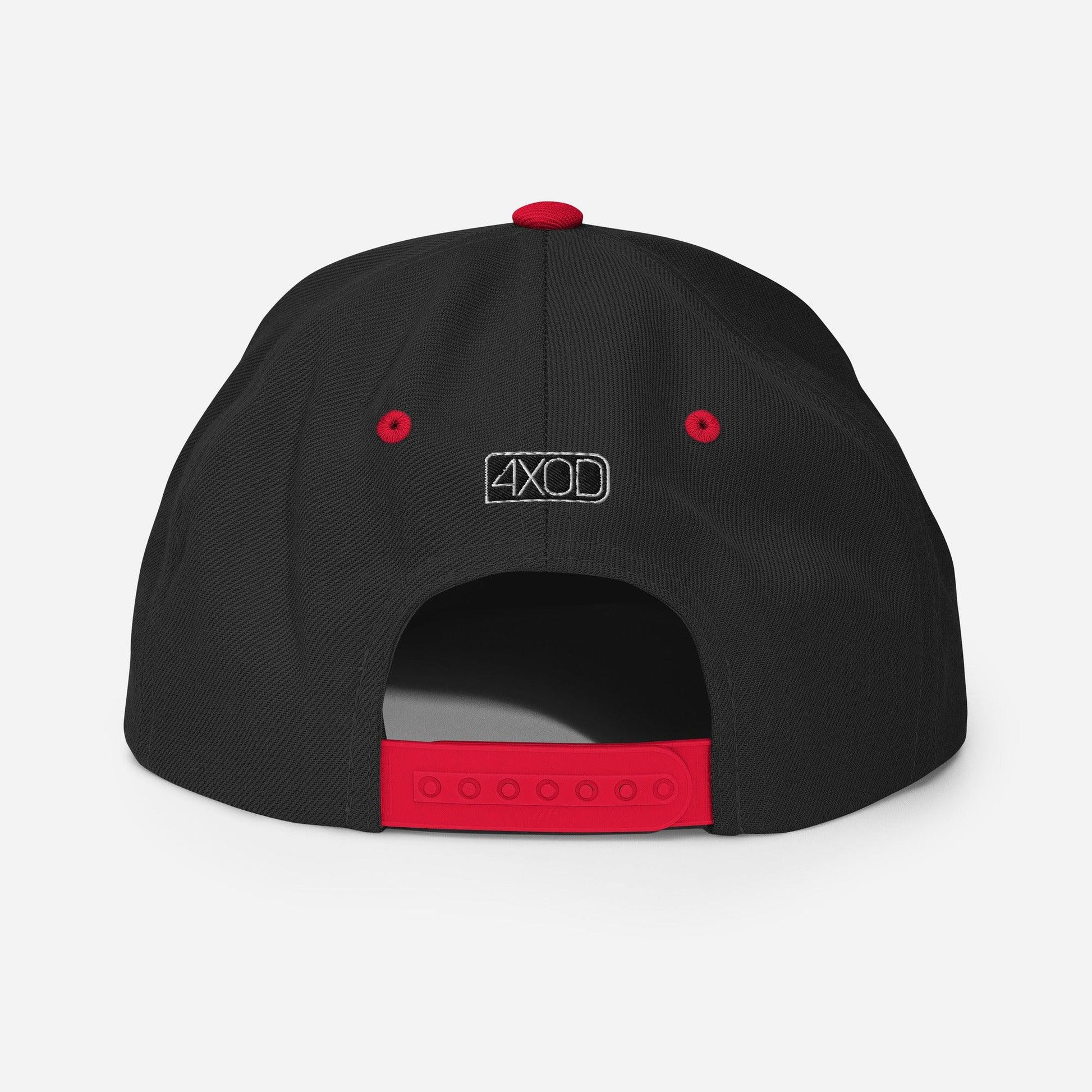 Rear view of hat with 4XOD logo