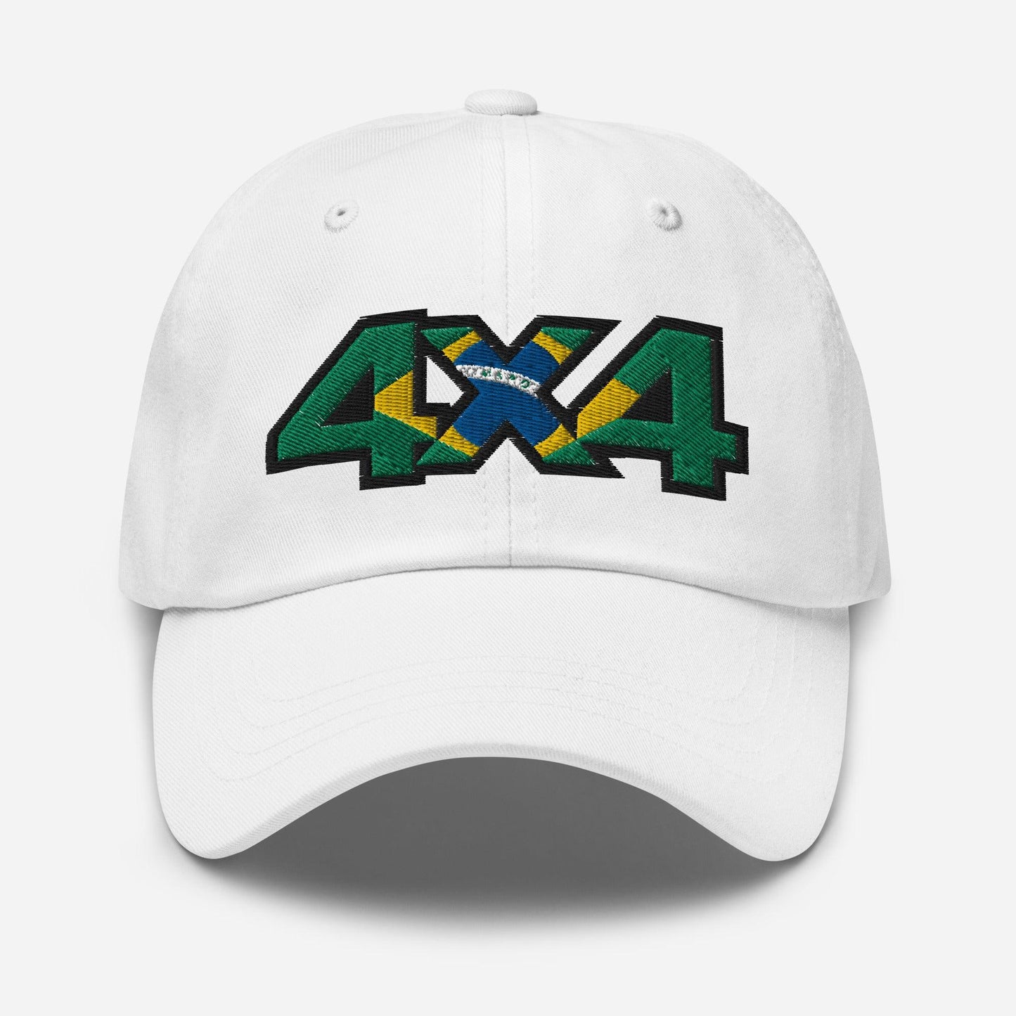 Trail-ready Brazil 4x4  hat in white