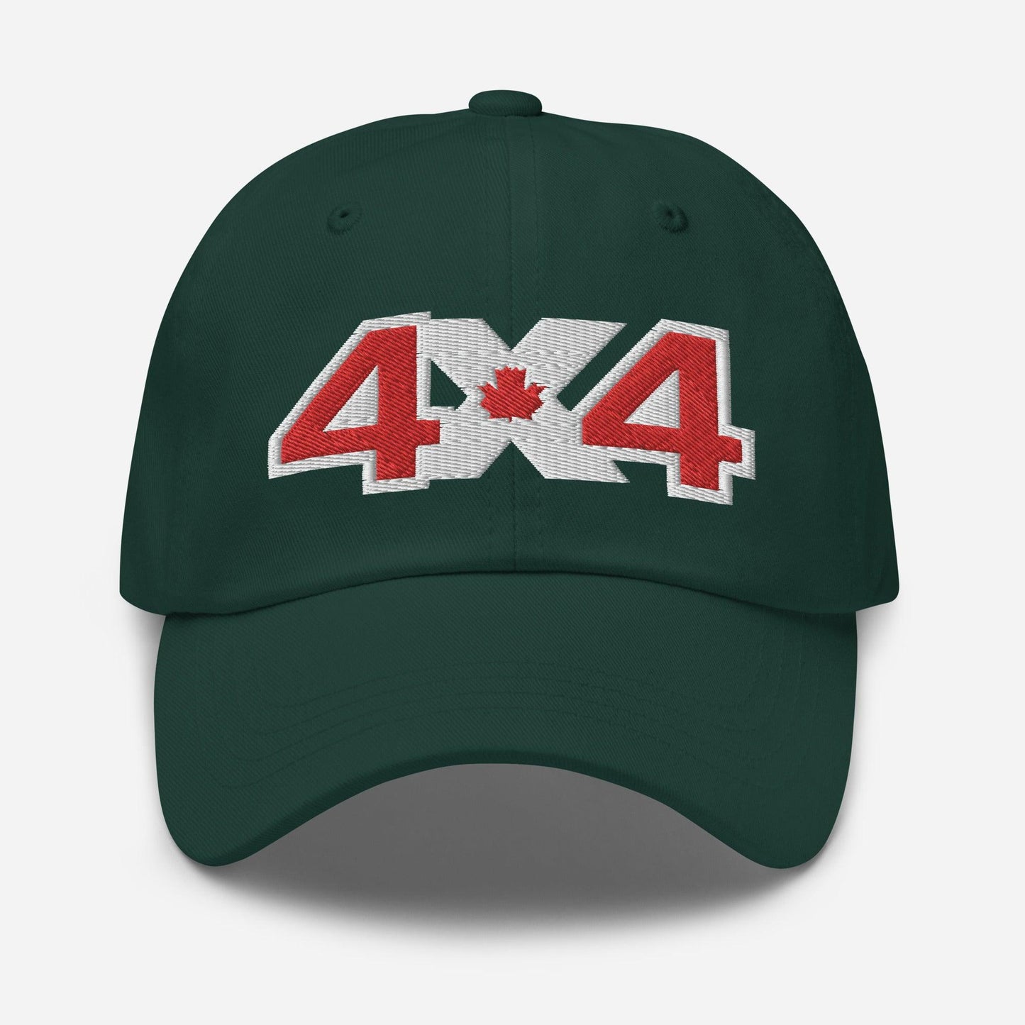 Spruce green 4x4 Canada trail baseball cap/dad frontal view