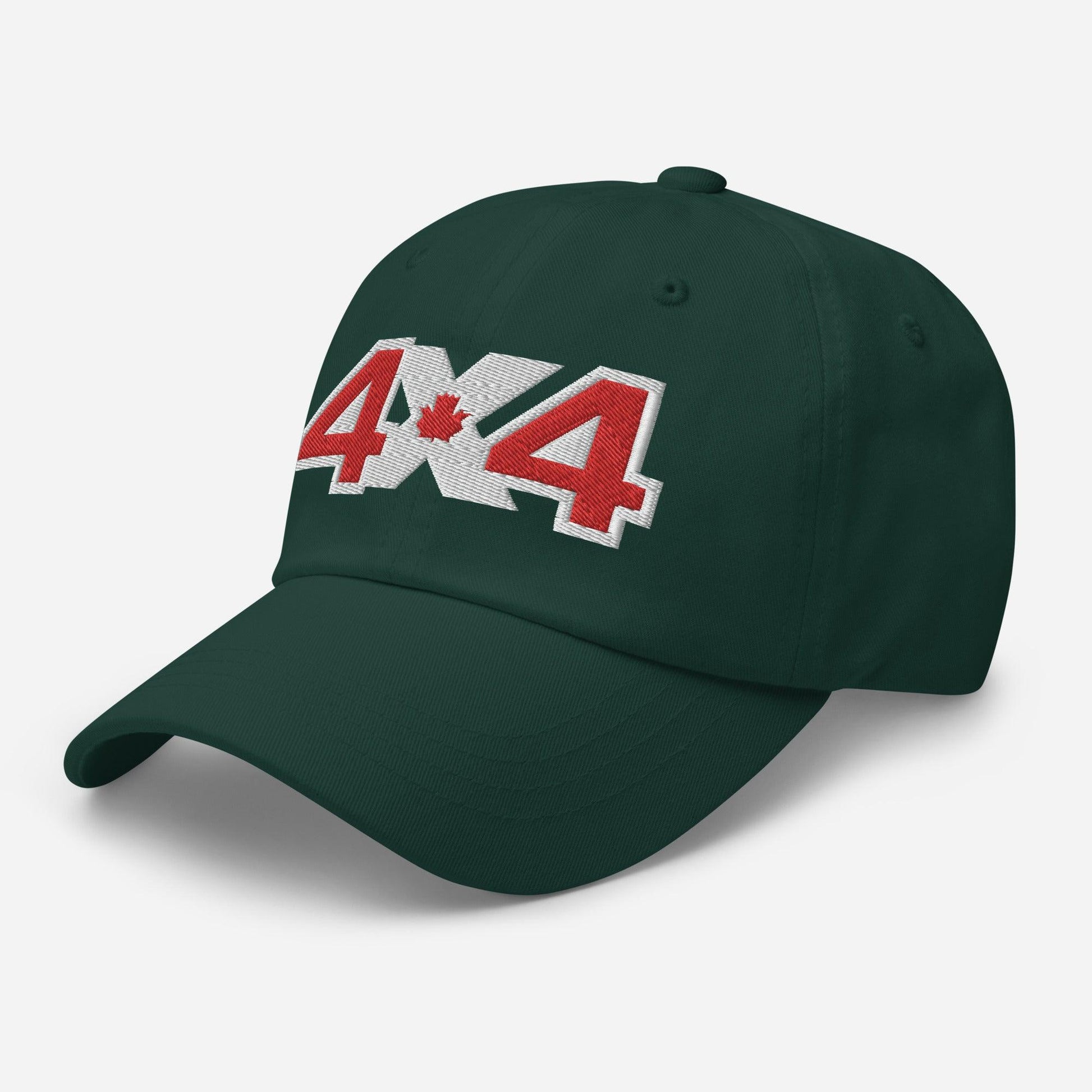 Spruce green 4x4 trail cap/hat side view