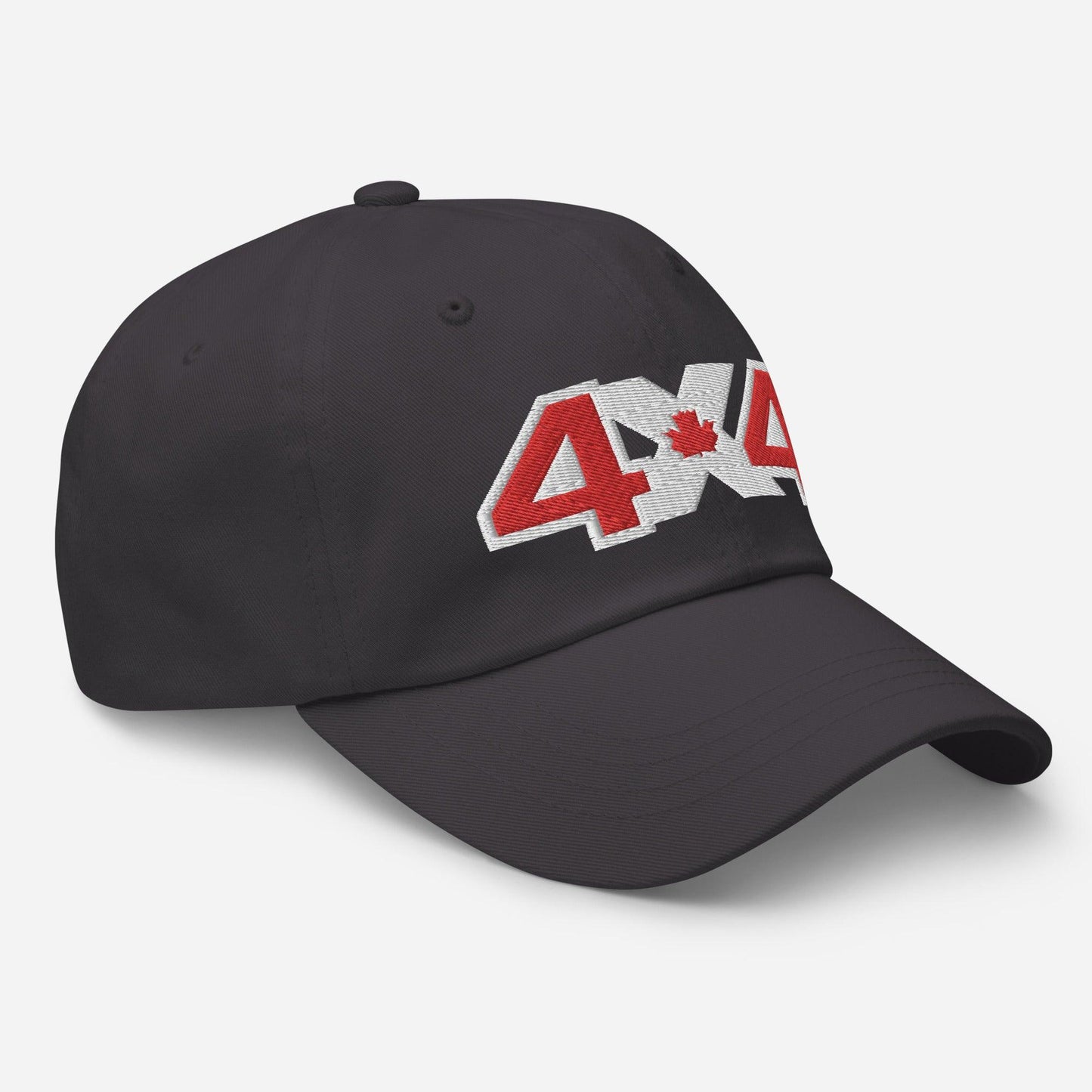 Dark grey 4x4 trail cap/hat side view