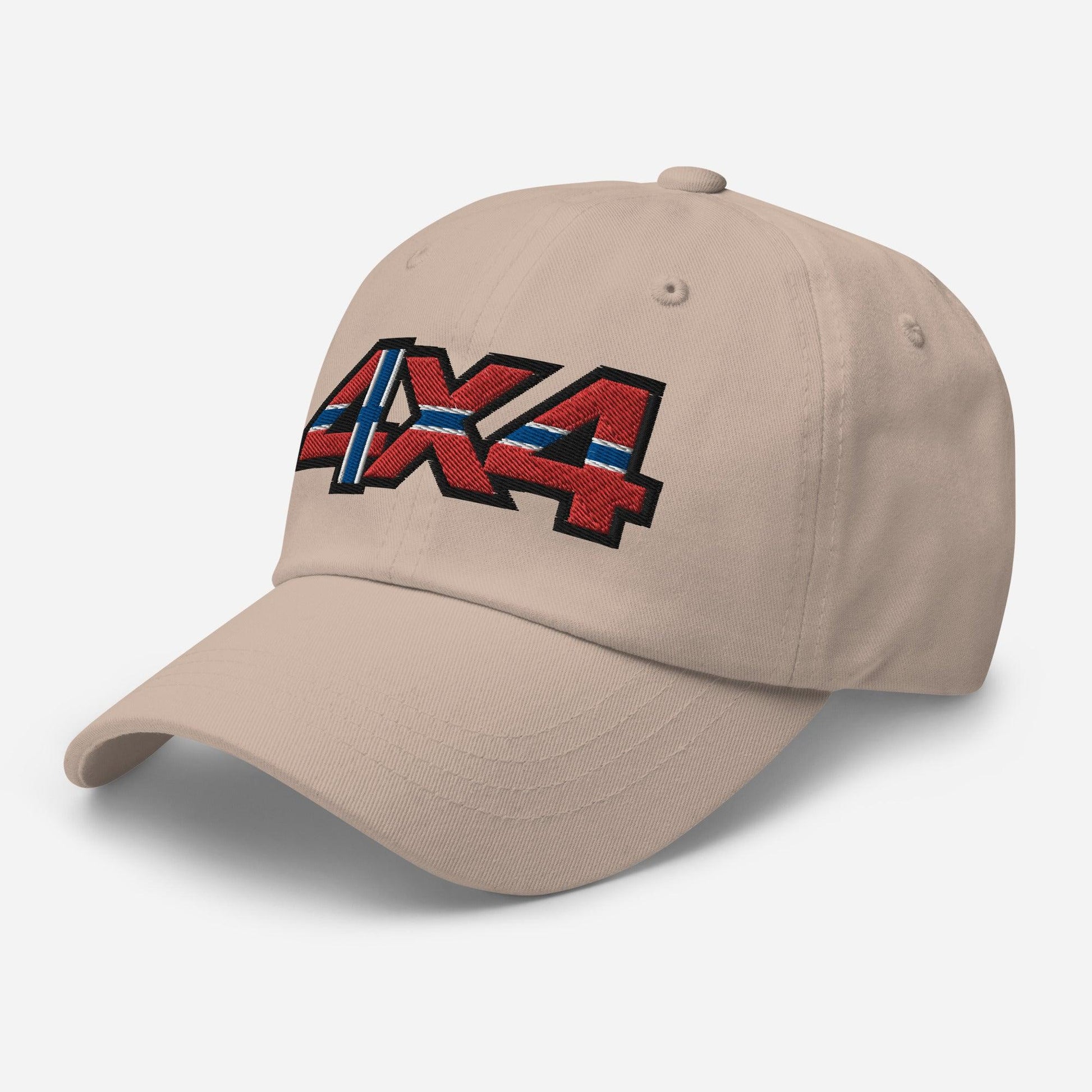 Side view of a stone ball cap with embroidery