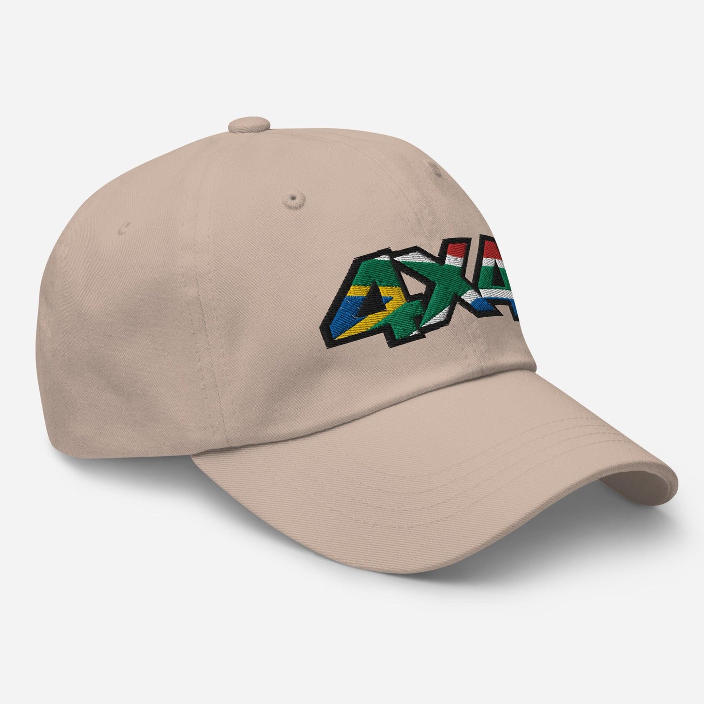 Side view of a Stone ball cap/hat with embroidery