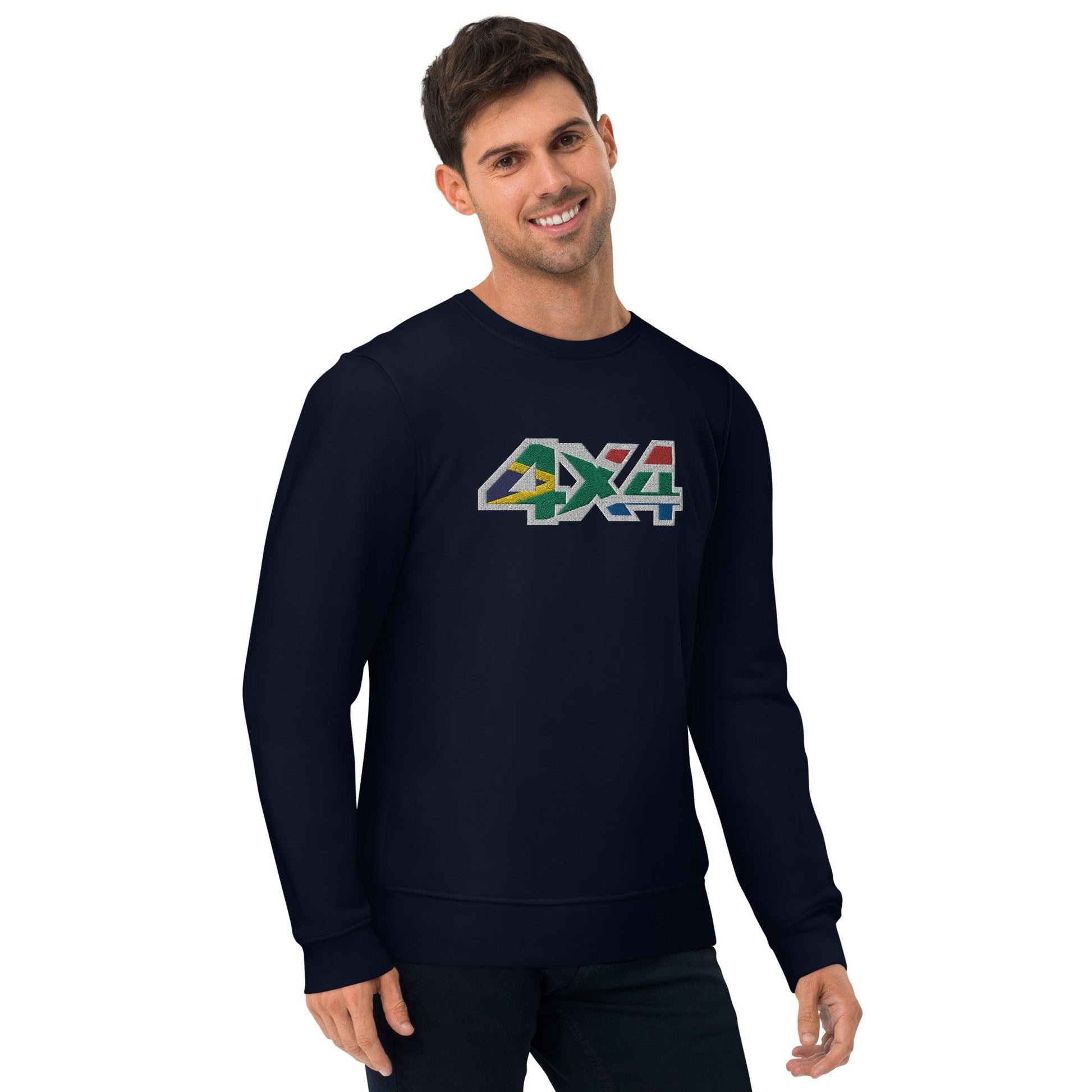 Man wearing the eco pullover