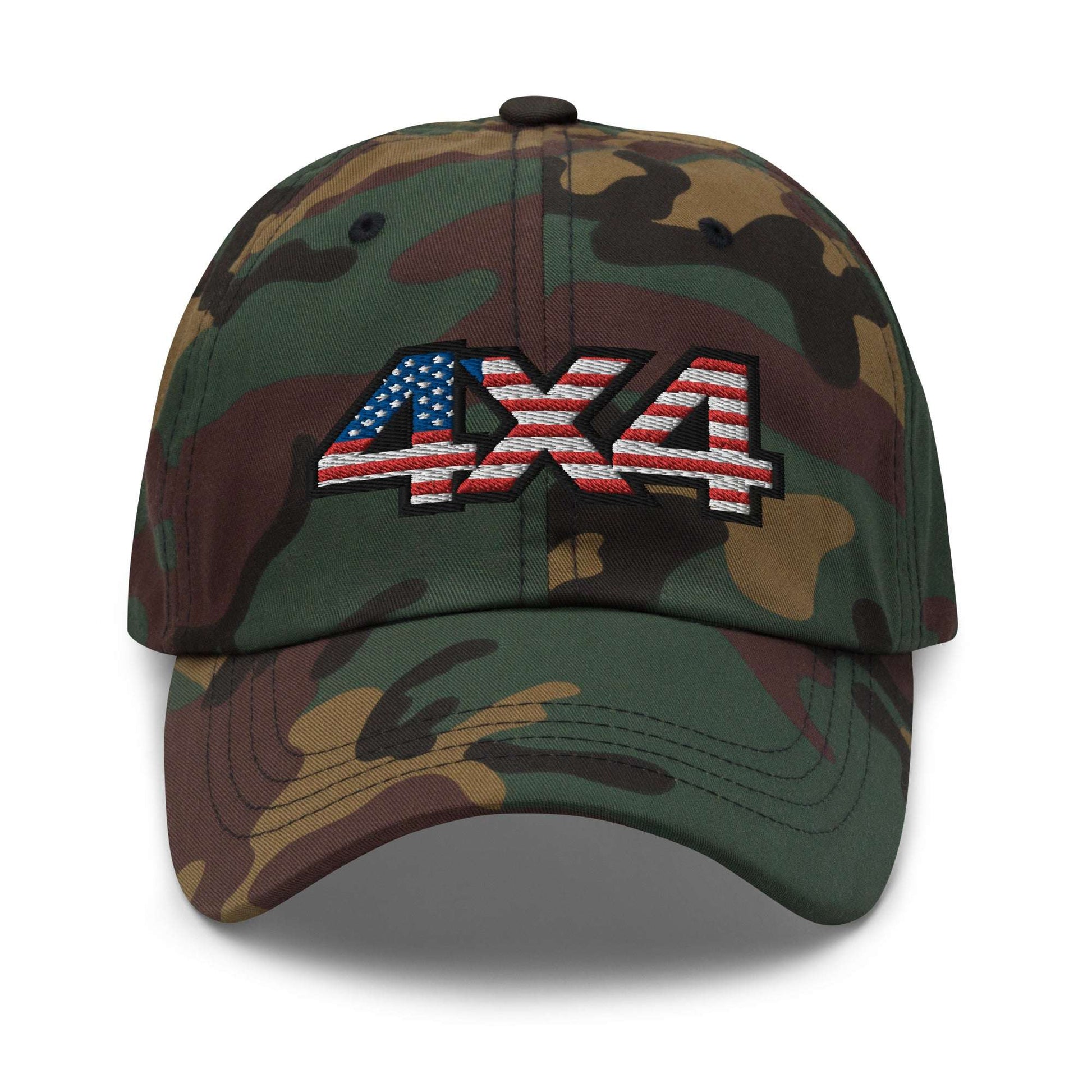 American Offroad: Dad Hat for 4x4 USA Trails - 4XOD  in  Green Camo  -  4XOD