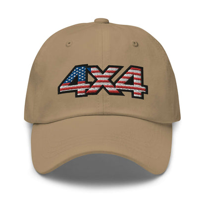 American Offroad: Dad Hat for 4x4 USA Trails - 4XOD  in  Khaki  -  4XOD