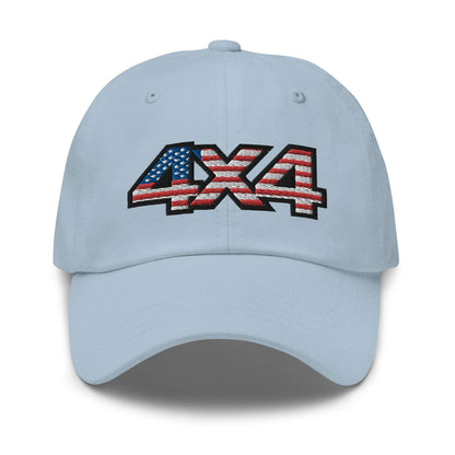 American Offroad: Dad Hat for 4x4 USA Trails - 4XOD  in  Light Blue  -  4XOD