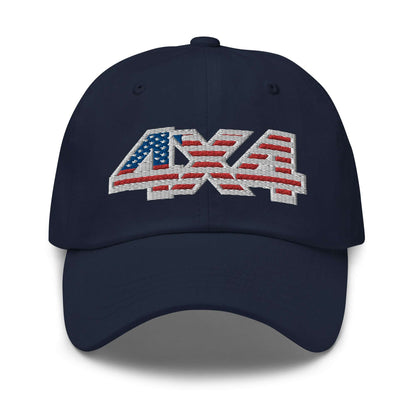 4x4 USA Trails: Dad Hat for Offroad Adventure - 4XOD  in  Navy  -  4XOD