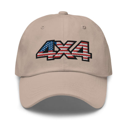 American Offroad: Dad Hat for 4x4 USA Trails - 4XOD  in  Stone  -  4XOD