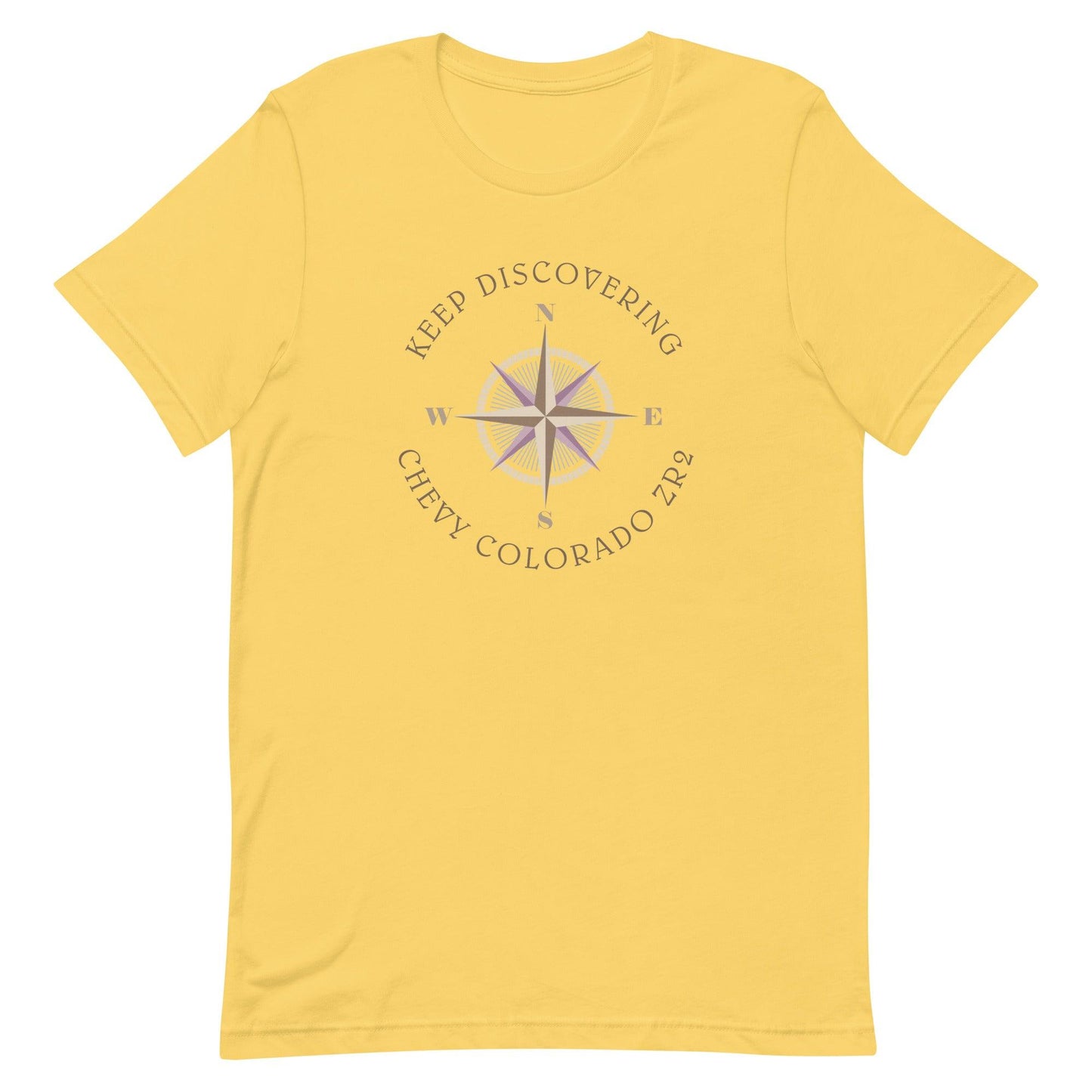 Keep Discovering: Chevrolet Colorado ZR2 - Unisex t-shirt in yellow