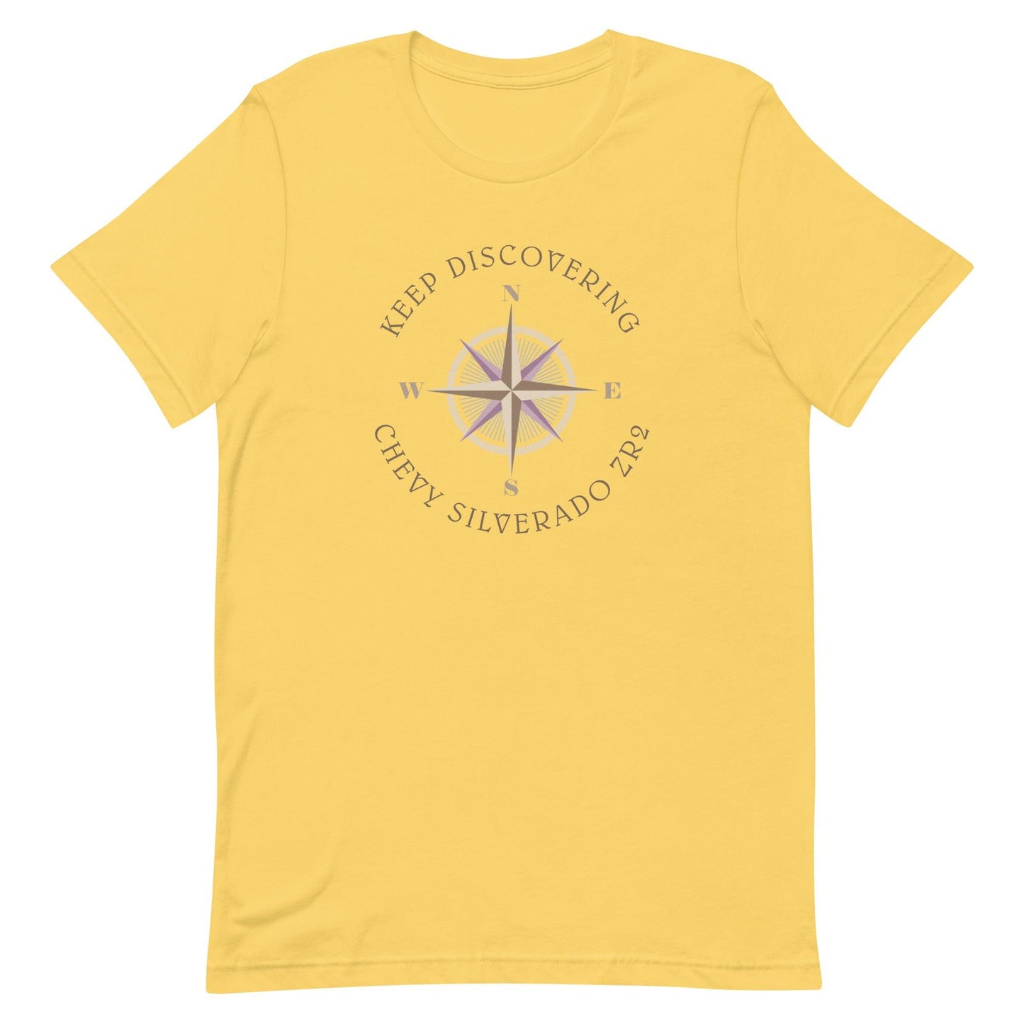 Keep Discovering: Chevy Silverado ZR2 - Unisex t-shirt in yellow