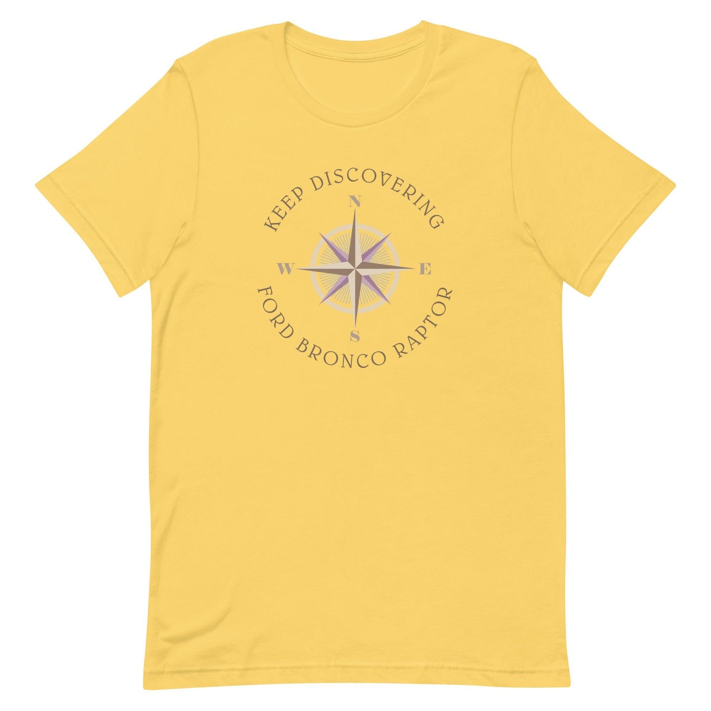 Keep Discovering: Ford Bronco Raptor - Unisex t-shirt in yellow