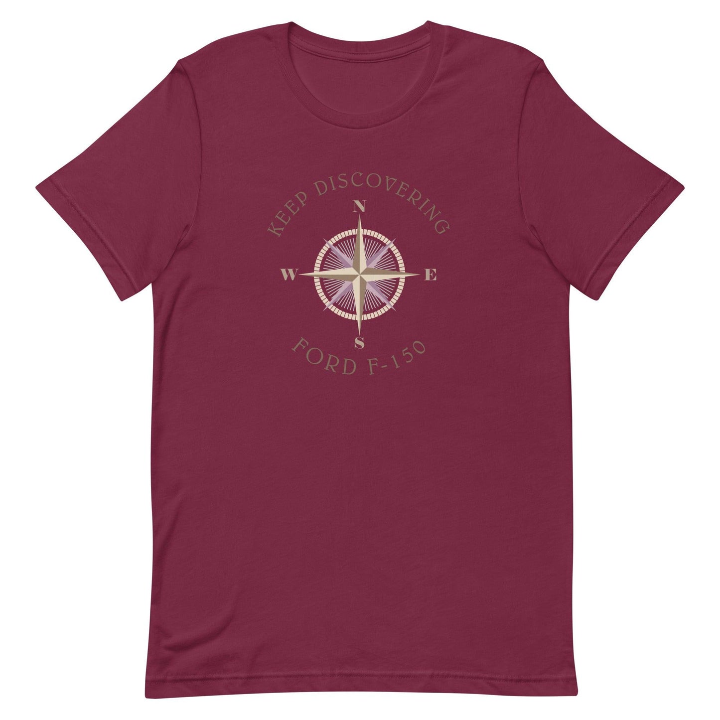 Keep Discovering: Ford F-150 - Unisex t-shirt in maroon