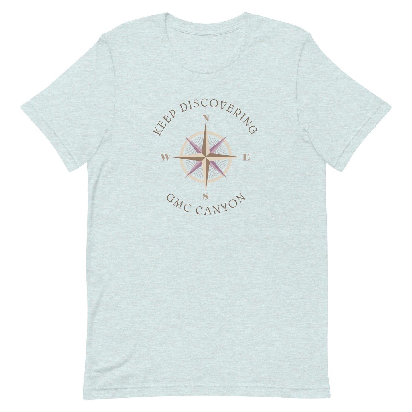 Keep Discovering: GMC Canyon - Unisex t-shirt in heather prism ice blue