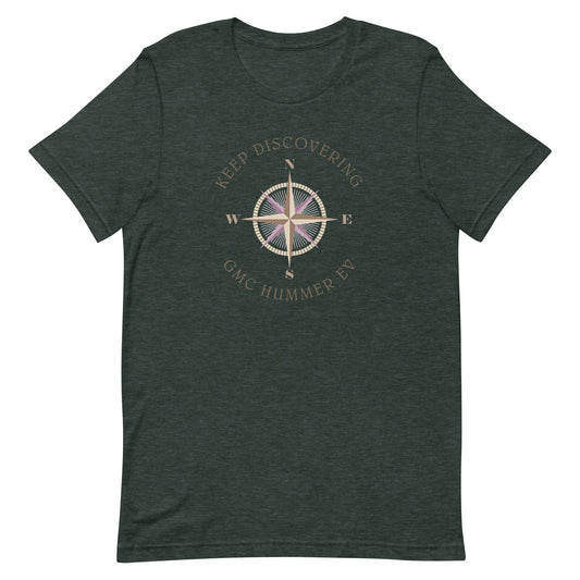 Keep Discovering: GMC Hummer EV - Unisex t-shirt in heather forest green