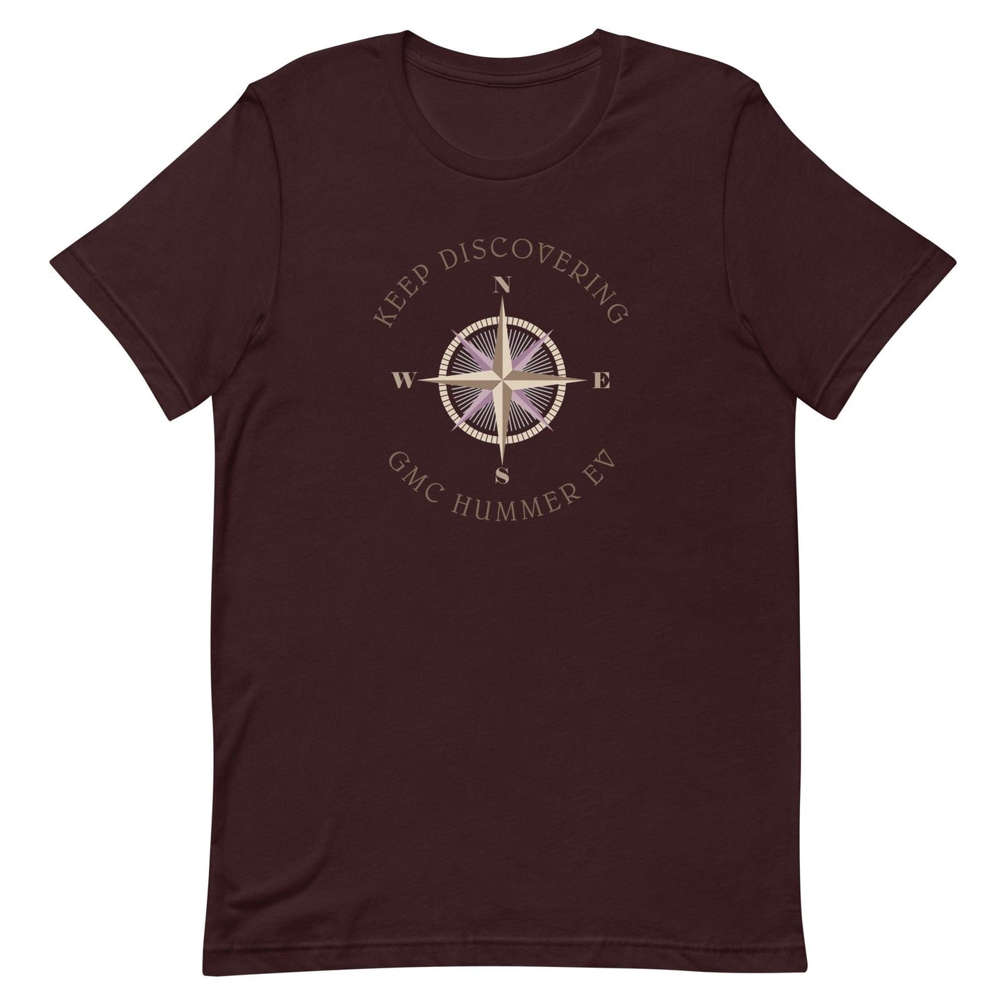 Keep Discovering: GMC Hummer EV - Unisex t-shirt in oxblood black