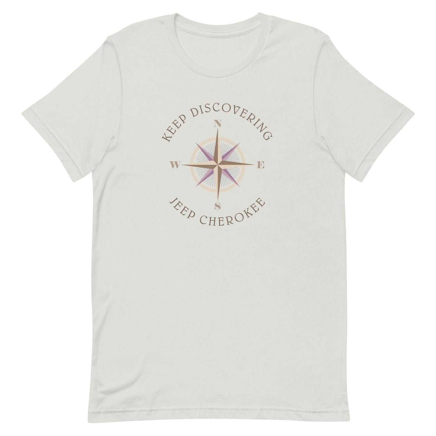 Keep Discovering: Jeep Cherokee - Unisex t-shirt in silver