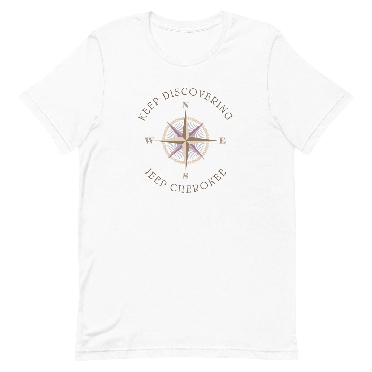 Keep Discovering: Jeep Cherokee - Unisex t-shirt in white