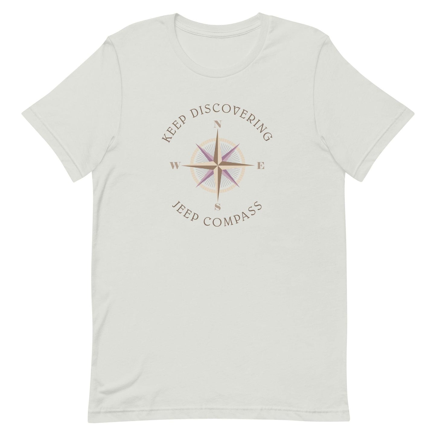 Keep Discovering: Jeep Compass - Unisex t-shirt in silver