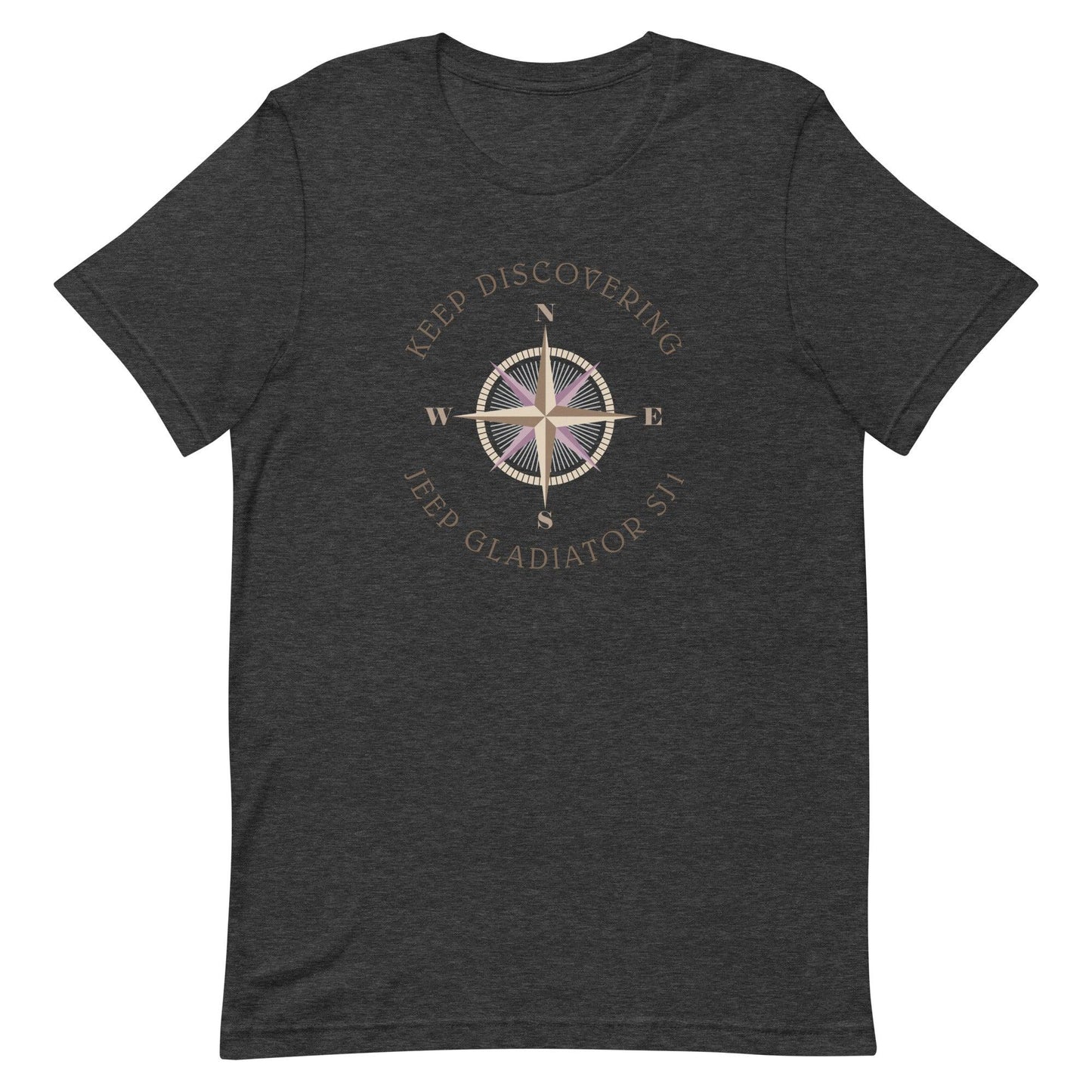 Keep Discovering: Jeep Gladiator SJ1 - Unisex t-shirt in dark grey heather\