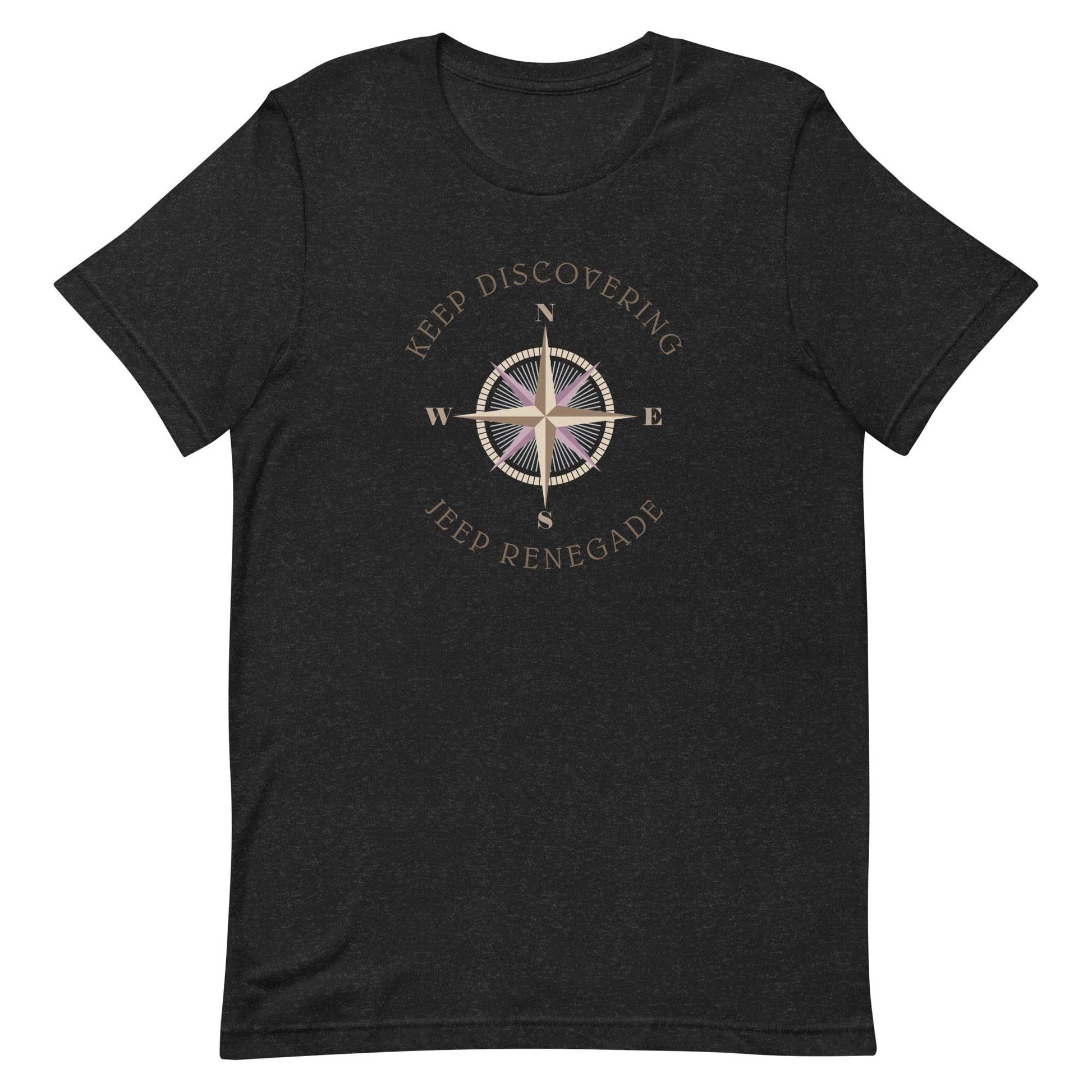 Keep Discovering: Jeep Renegade - Unisex t-shirt in black heather