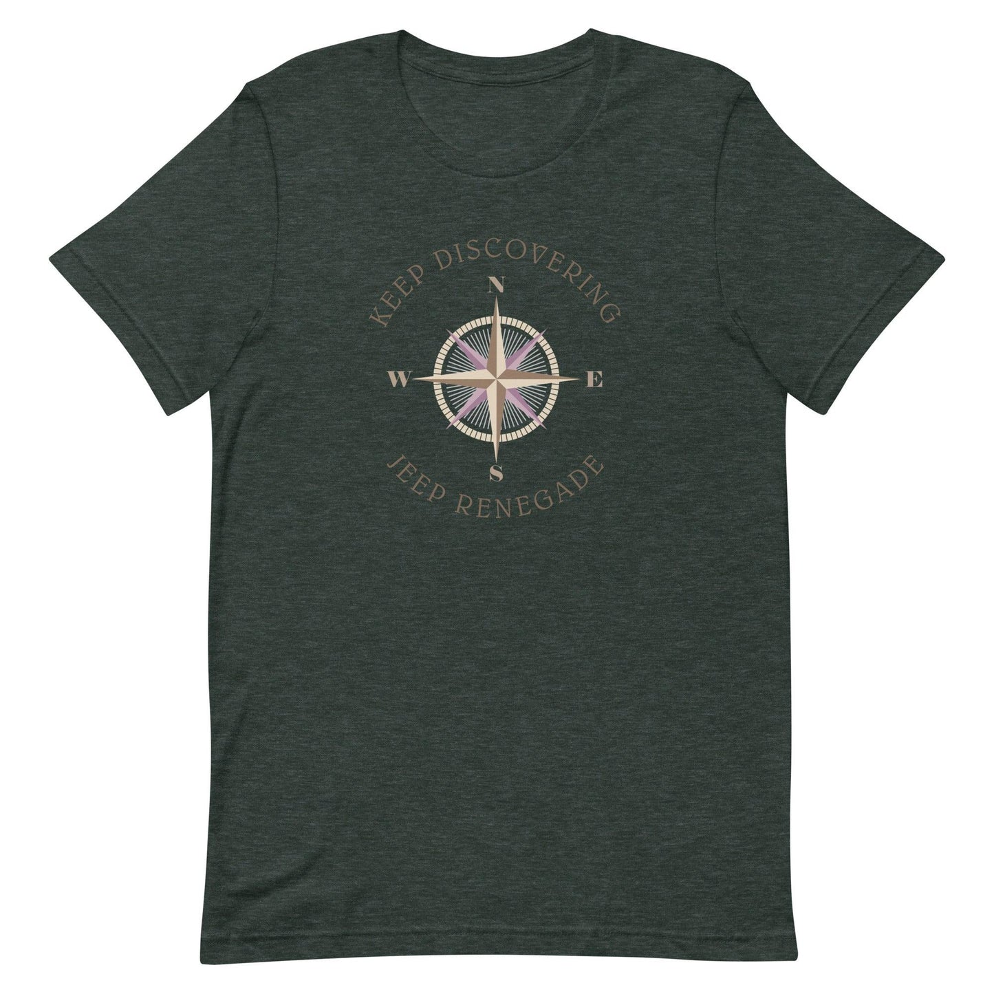 Keep Discovering: Jeep Renegade - Unisex t-shirt in heather forest green