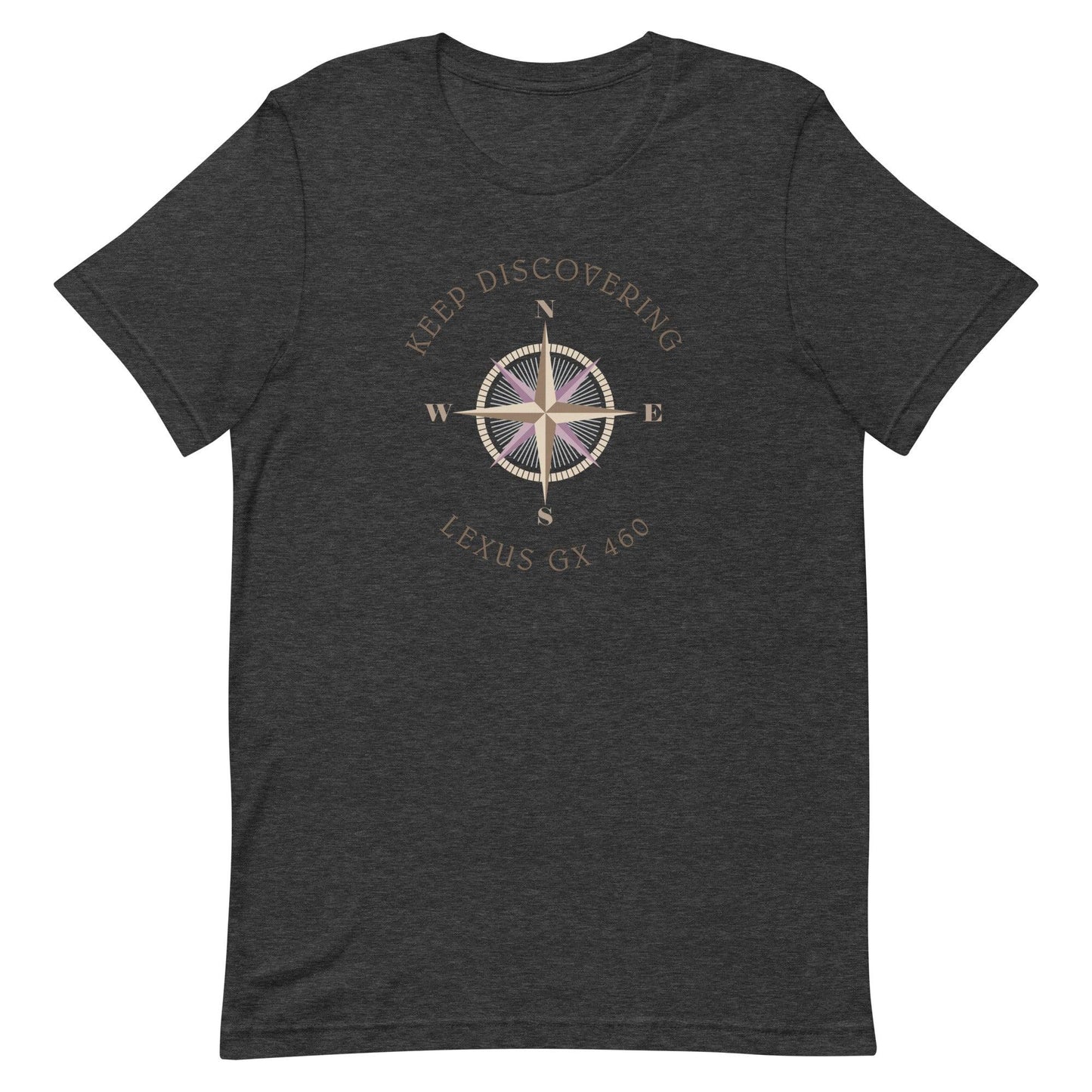 Keep Discovering: Lexus GX 460 - Unisex t-shirt in dark grey heather