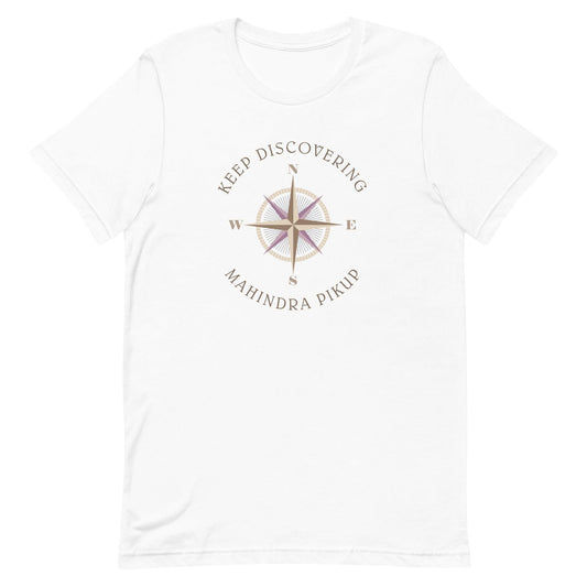 Keep Discovering: Mahindra Pik-Up - Unisex t-shirt in white