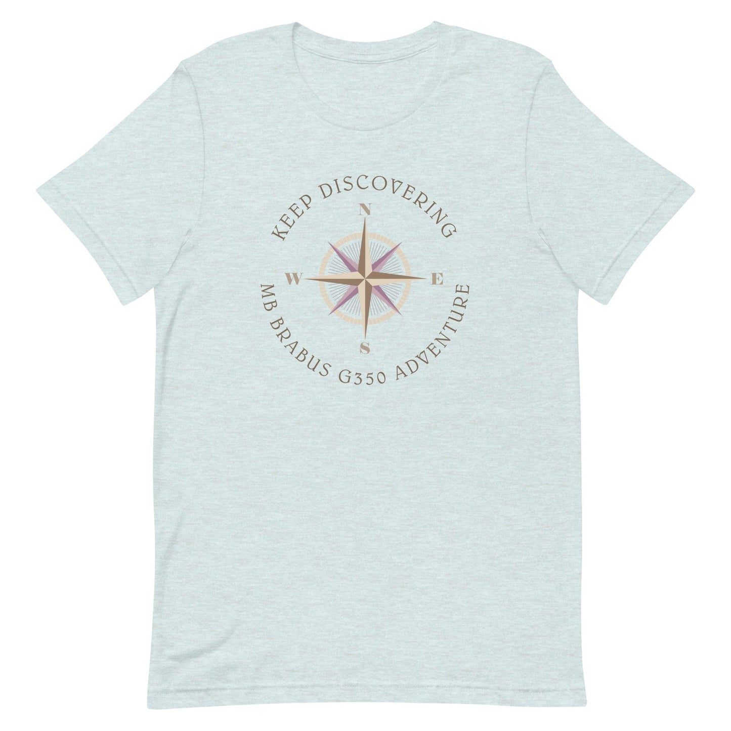 Keep Discovering: Mercedes-Benz Brabus G-350 Adventure - Unisex t-shirt in heather prism ice blue