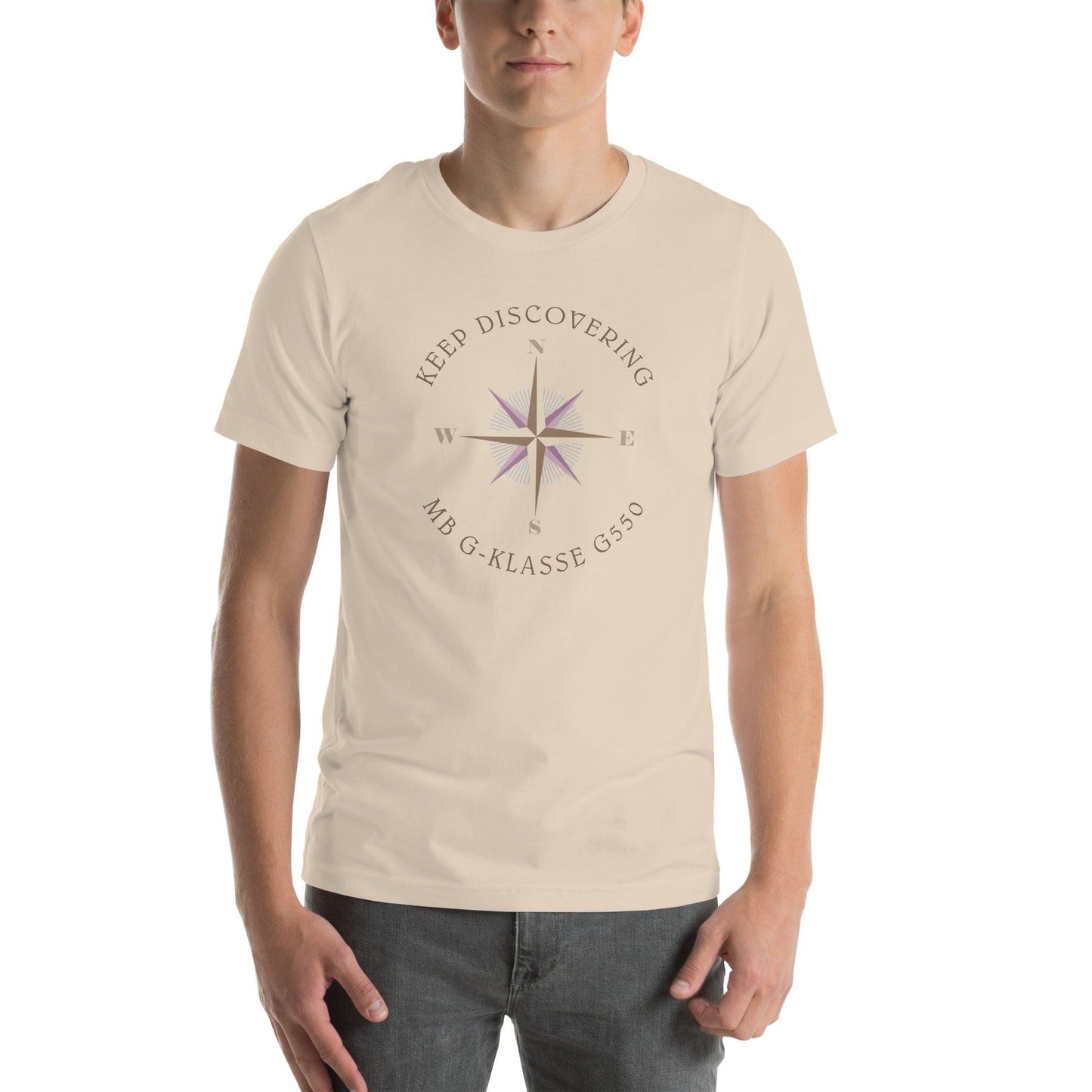 Keep Discovering: Mercedes-Benz G-Class G-550 - Unisex t-shirt in soft cream