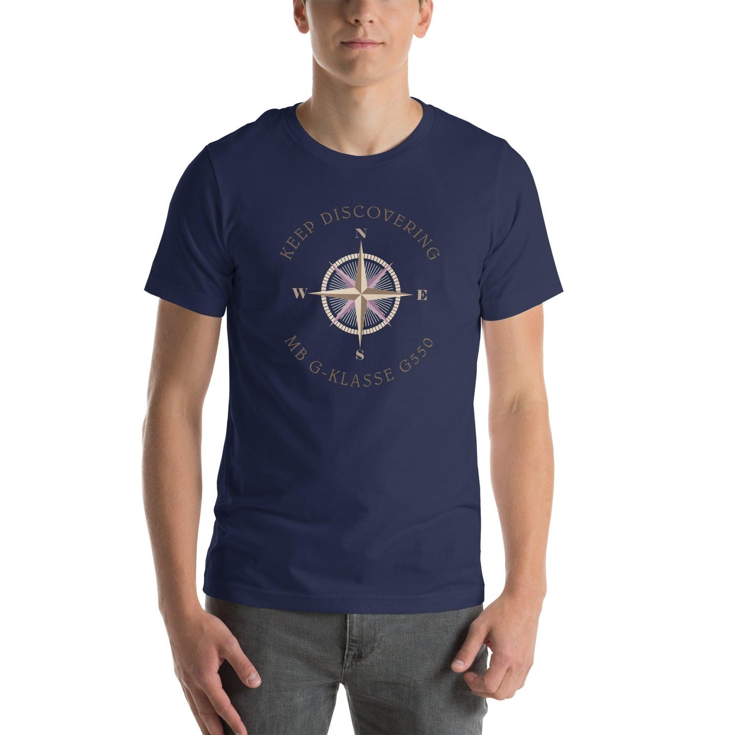 Keep Discovering: Mercedes-Benz G-Class G-550 - Unisex t-shirt in navy