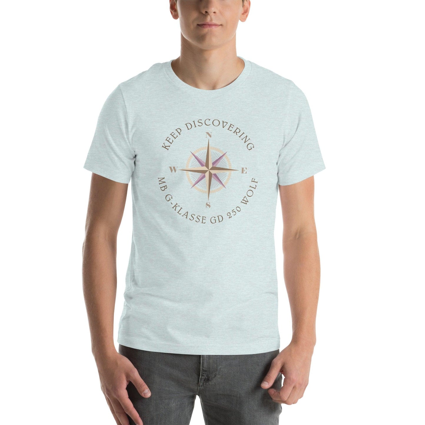 Keep Discovering: Mercedes-Benz G-Class GD-250 Wolf - Unisex t-shirt in heather prism ice blue