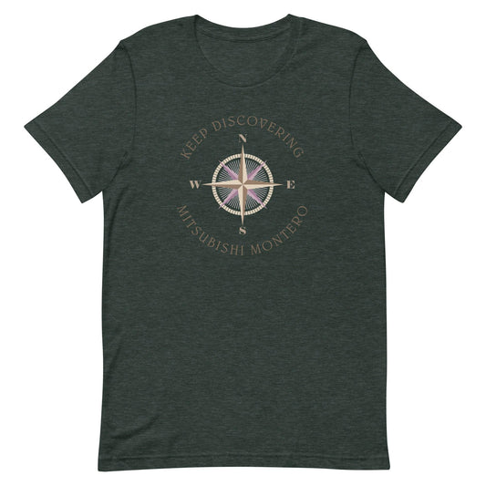 Keep Discovering: Mitsubishi Montero - Unisex t-shirt in heather forest green