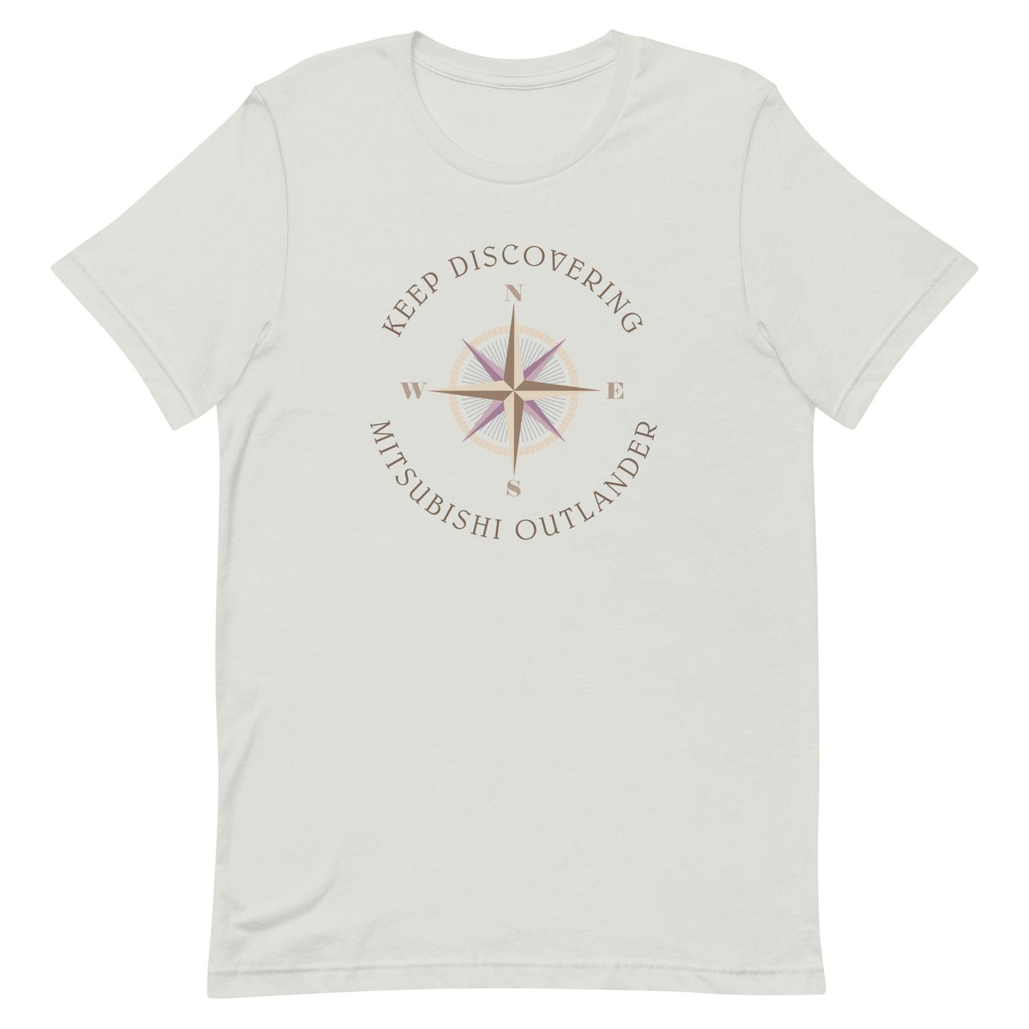 Keep Discovering: Mitsubishi Outlander - Unisex t-shirt in silver