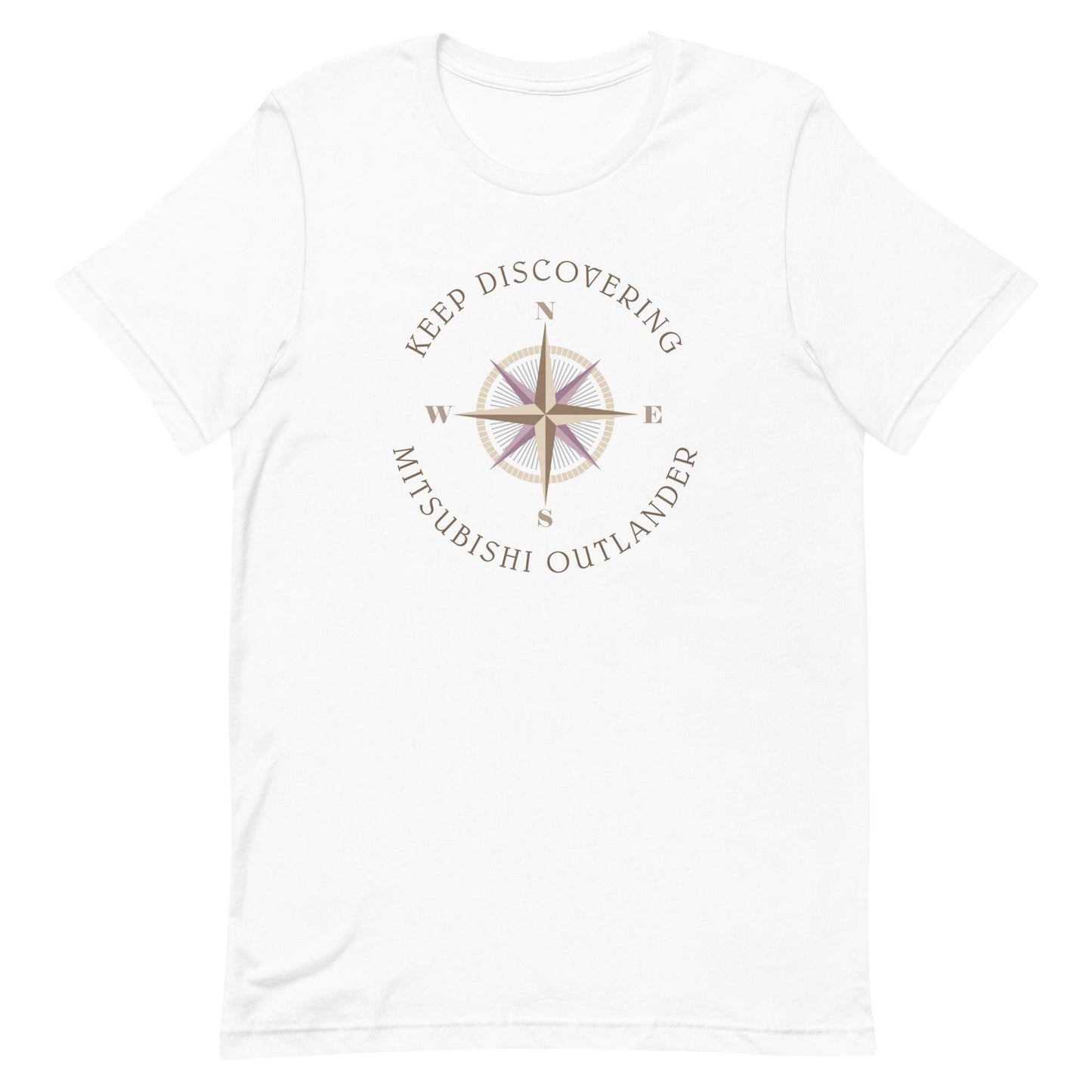 Keep Discovering: Mitsubishi Outlander - Unisex t-shirt in white