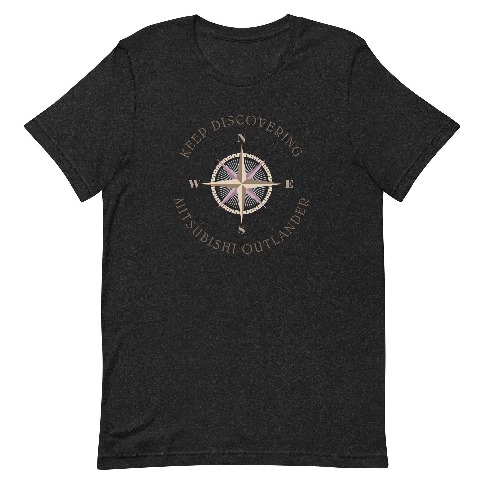 Keep Discovering: Mitsubishi Outlander - Unisex t-shirt in black heather