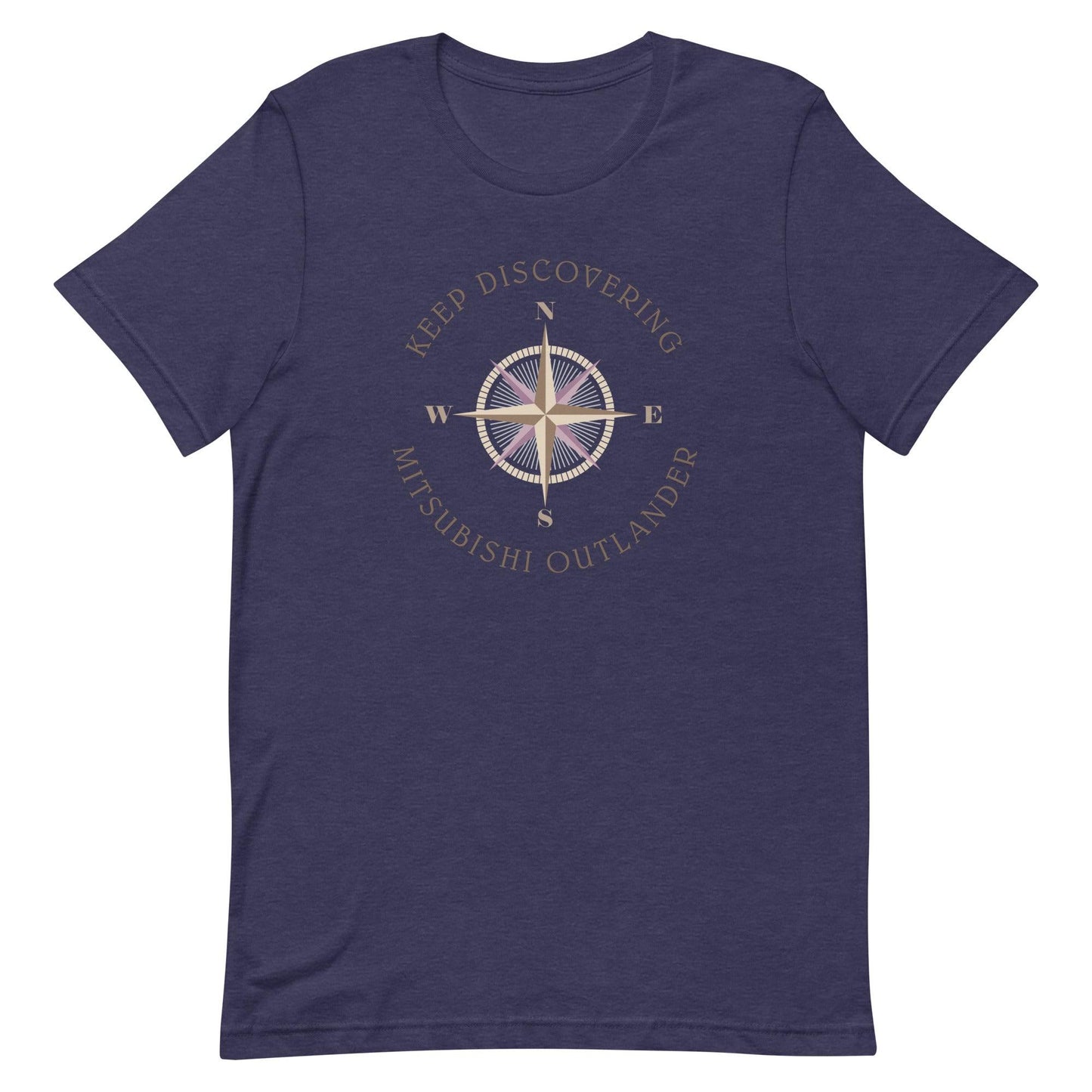 Keep Discovering: Mitsubishi Outlander - Unisex t-shirt in heather midnight navy