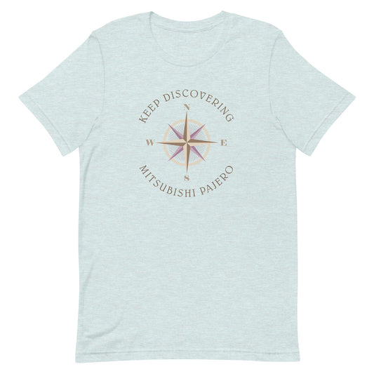 Keep Discovering: Mitsubishi Pajero - Unisex t-shirt in heather prism ice blue