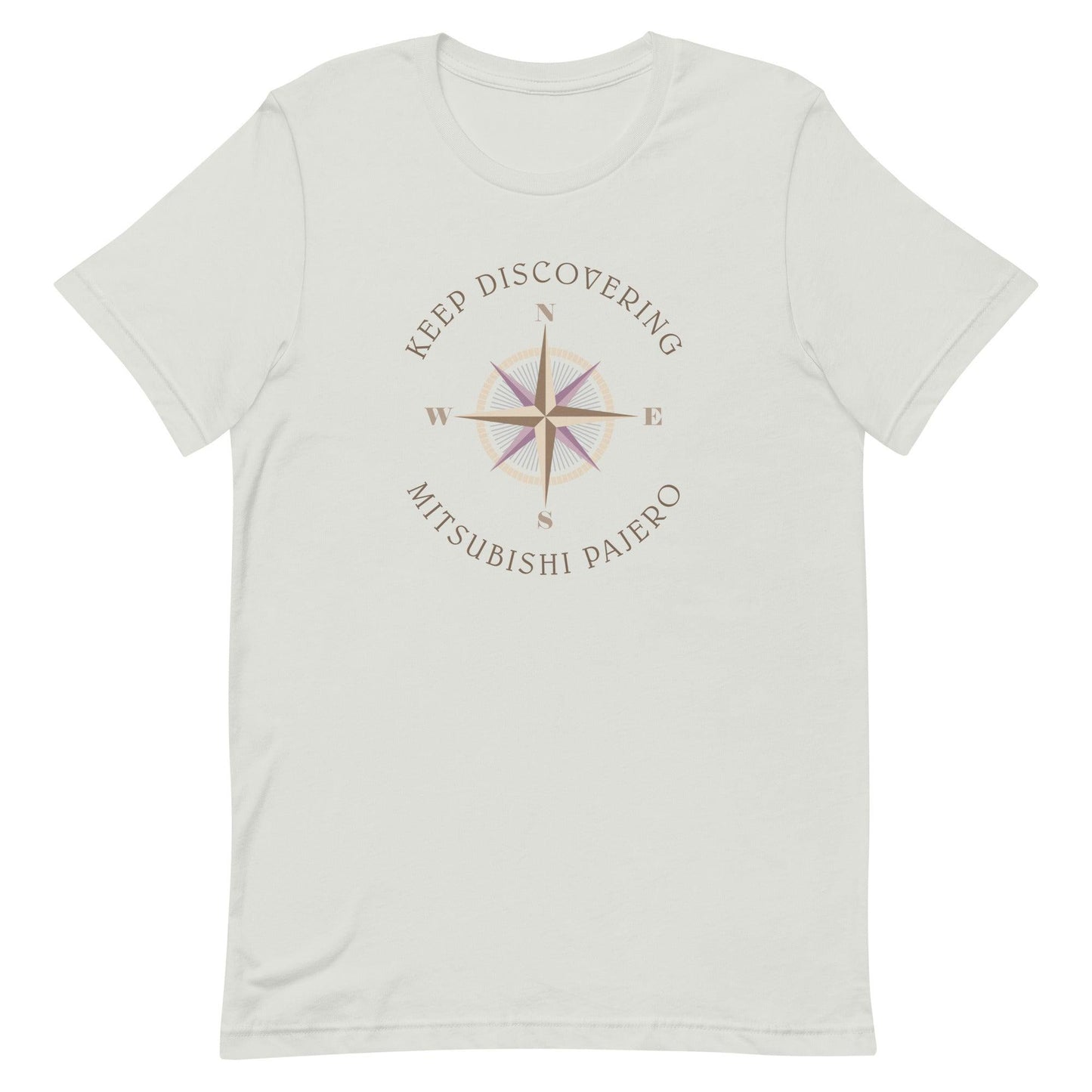 Keep Discovering: Mitsubishi Pajero - Unisex t-shirt in silver