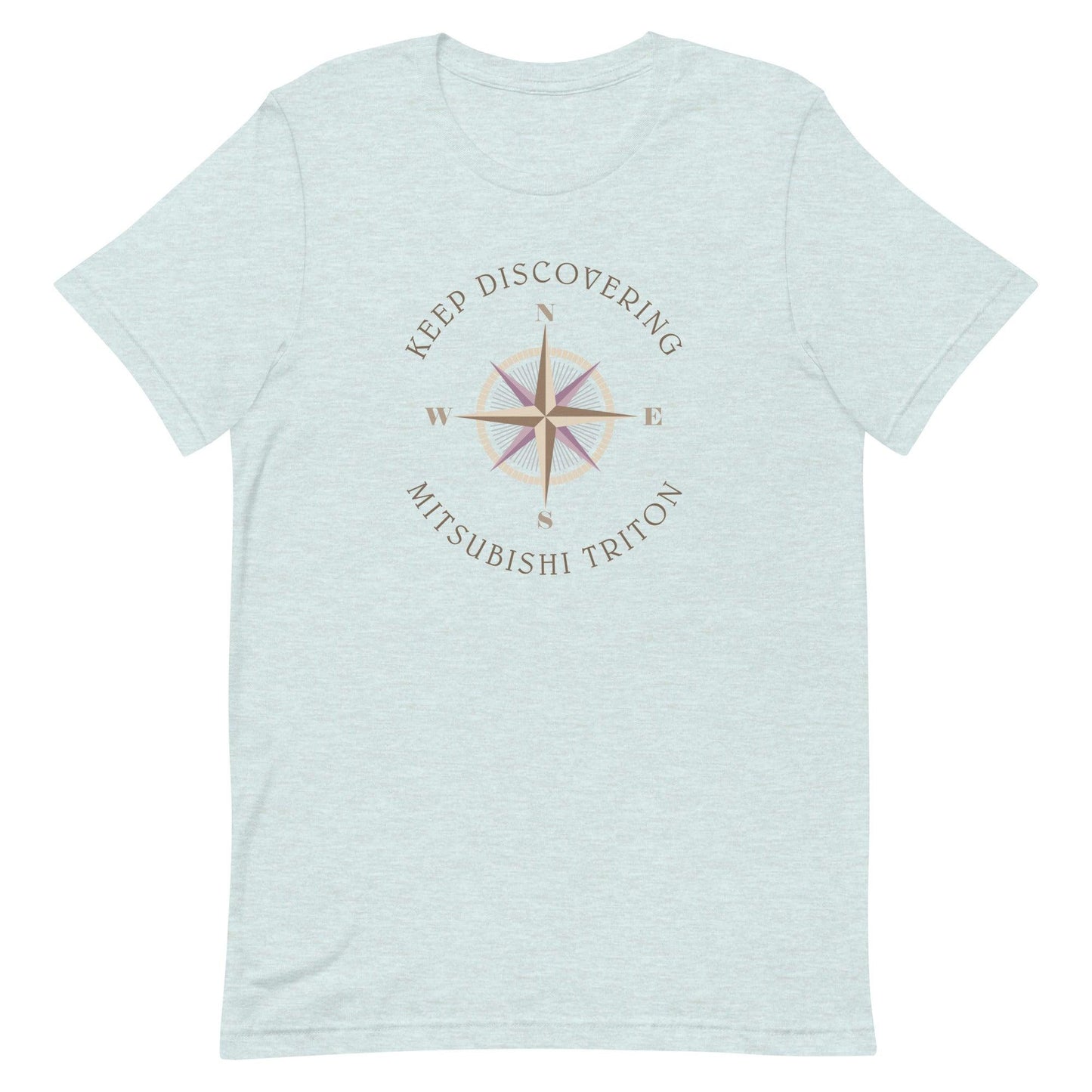 Keep Discovering: Mitsubishi Triton - Unisex t-shirt in heather prism ice blue