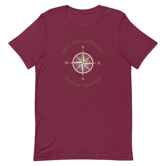 Keep Discovering: Nissan Armada - Unisex t-shirt in maroon