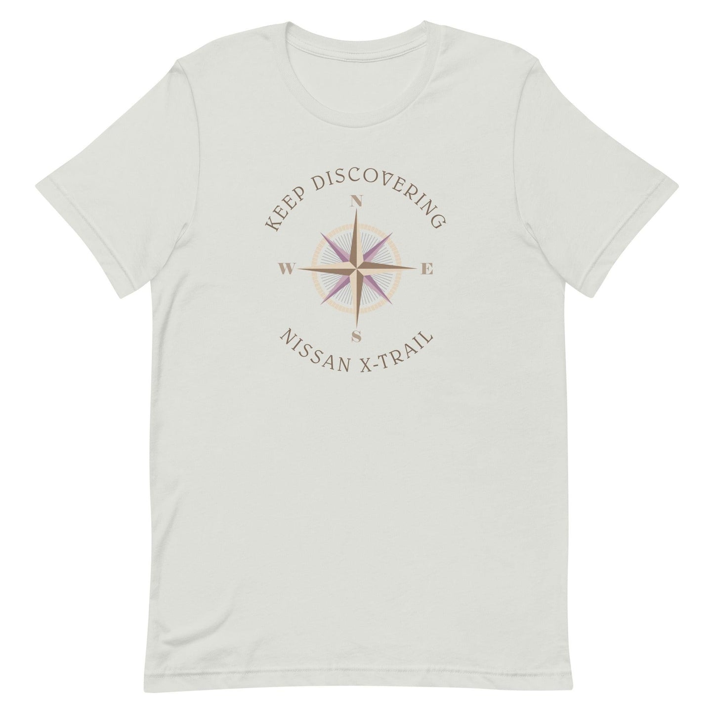 Keep Discovering: Nissan X-Trail - Unisex t-shirt in silver