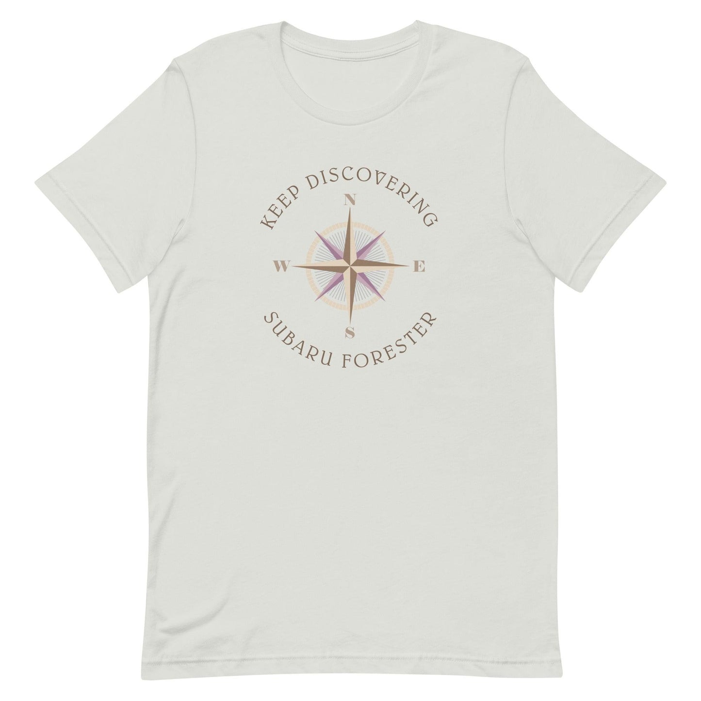 Keep Discovering: Subaru Forester - Unisex t-shirt in silver