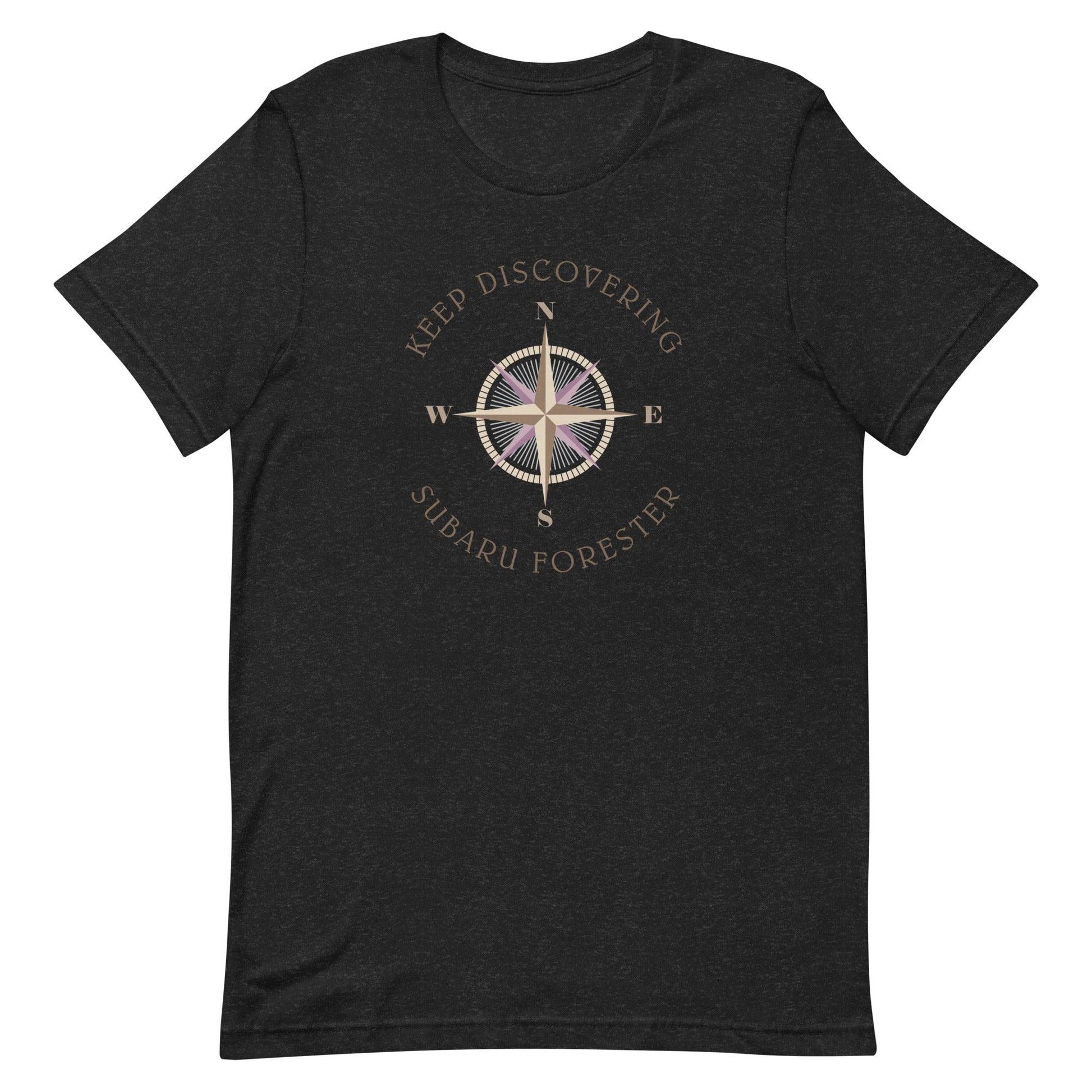 Keep Discovering: Subaru Forester - Unisex t-shirt in black heather