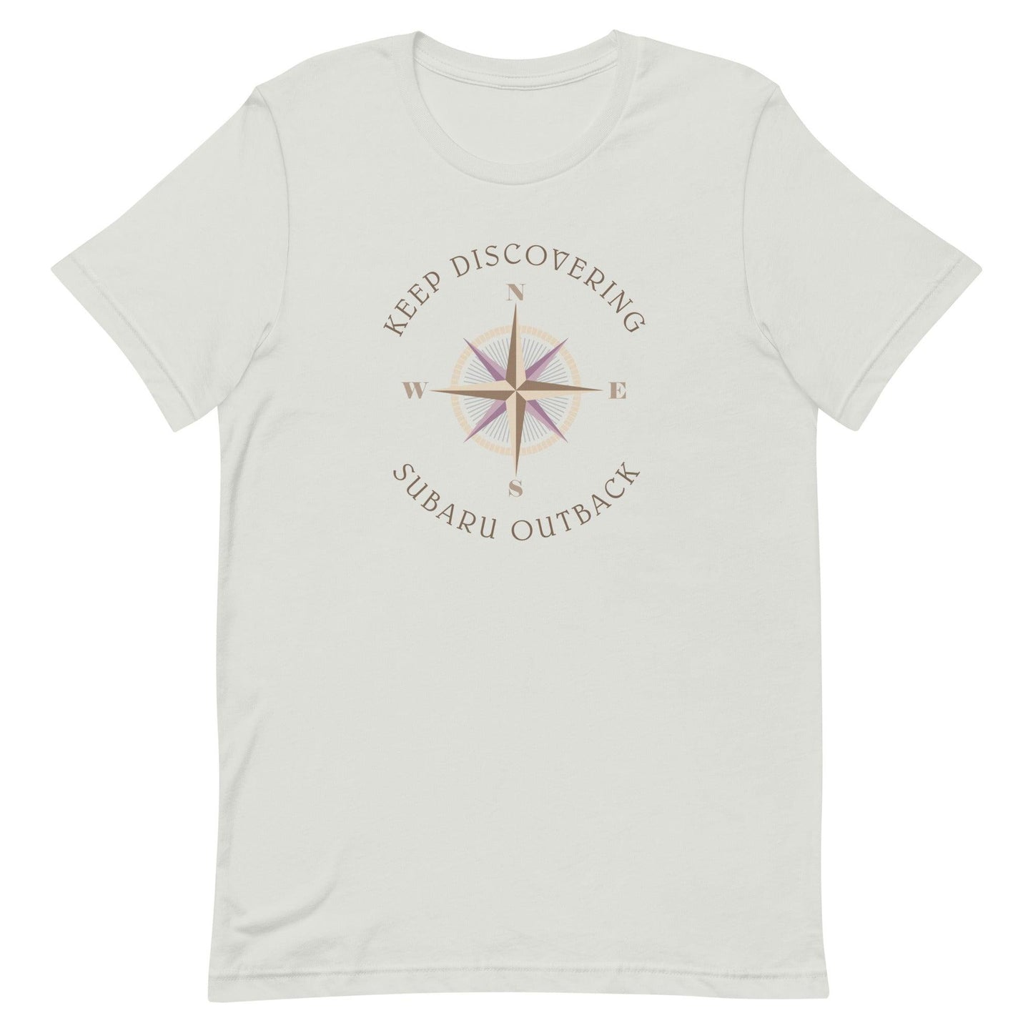 Keep Discovering: Subaru Outback - Unisex t-shirt in silver